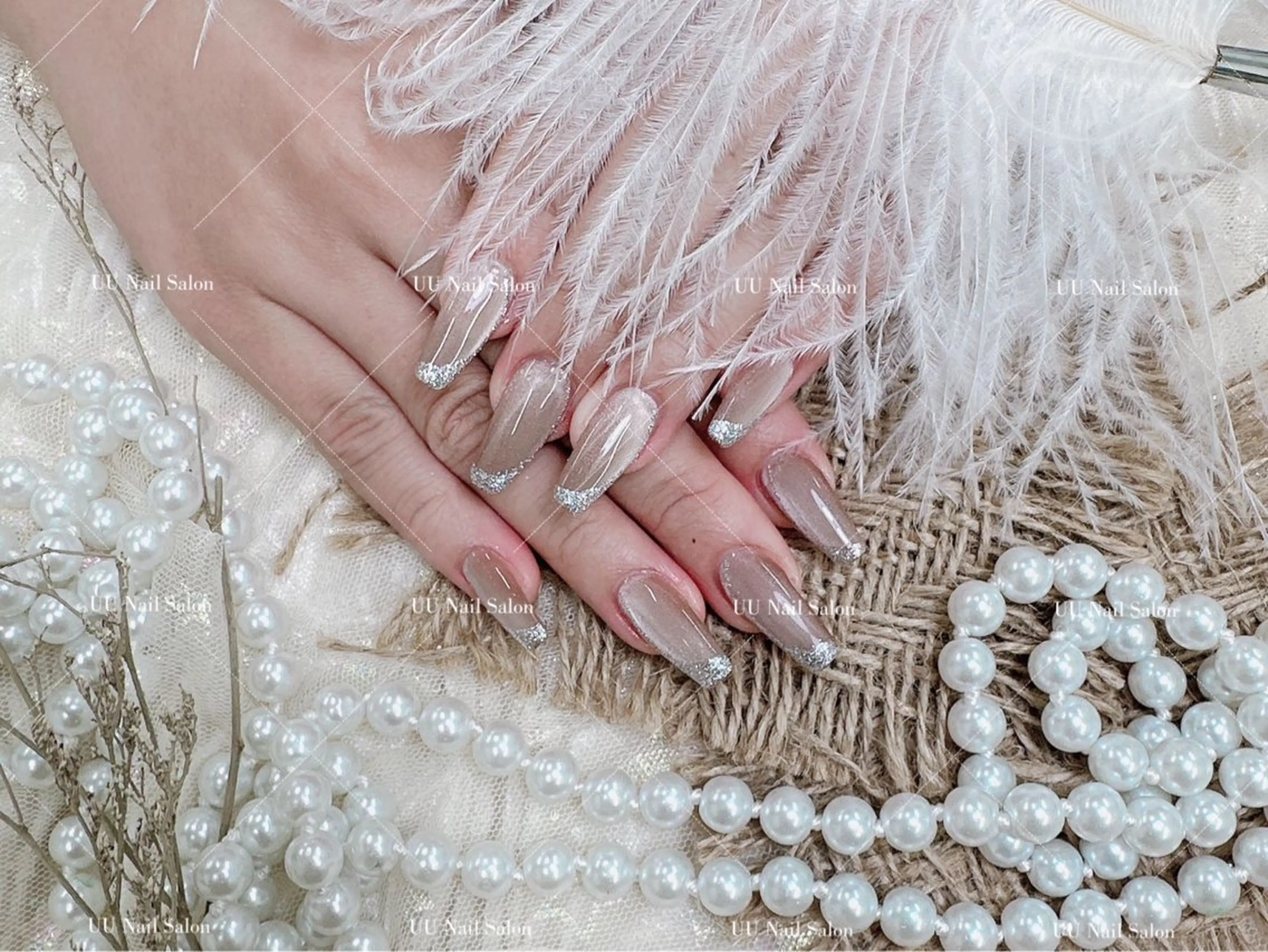 ネイル 長さ出し マグネットネイル ハンドネイル UU Nail Salon 西川口のネイルデザイン