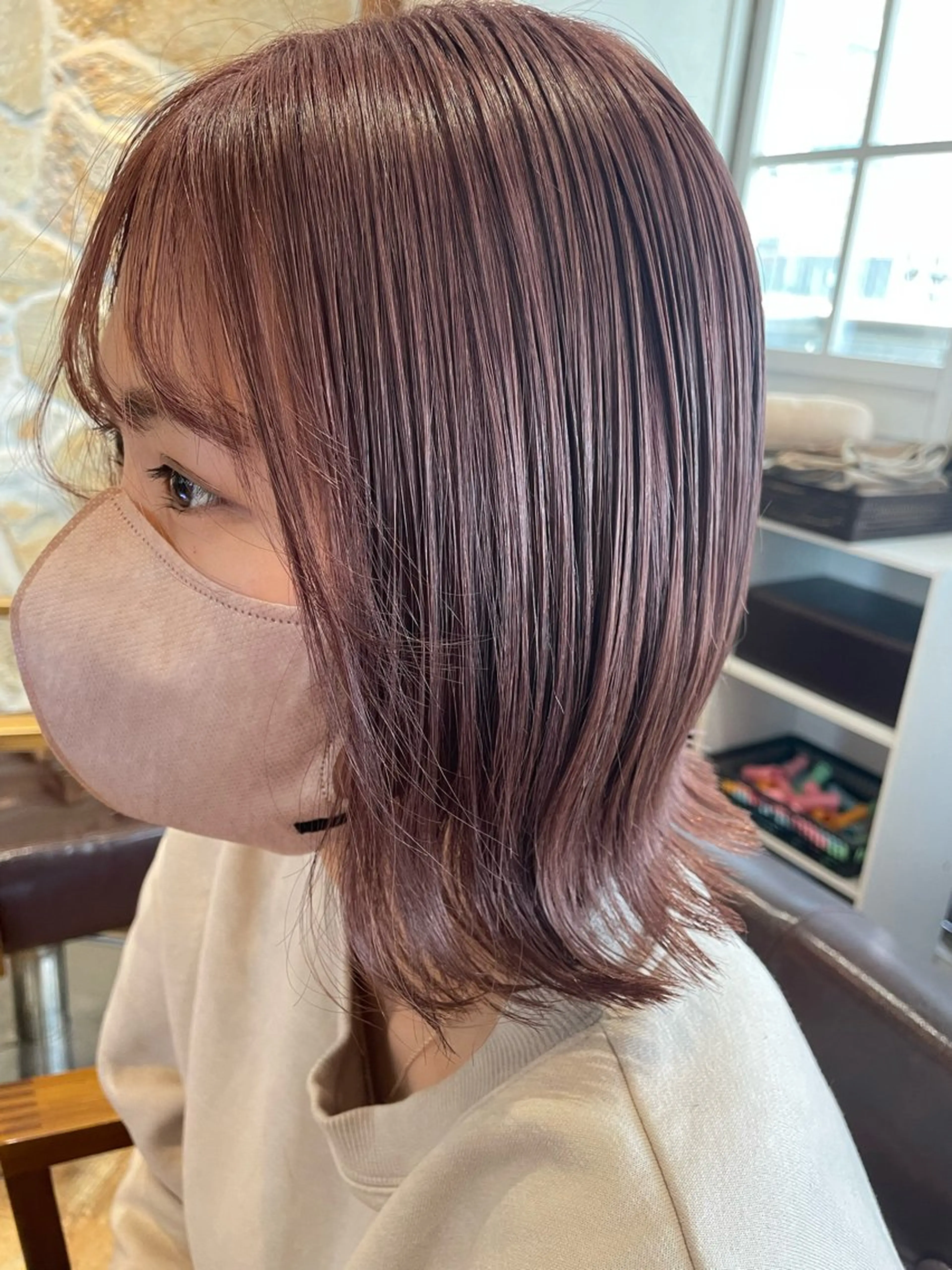 💖カット&透明感カラー&内部補修4stepトリートメント💖の写真