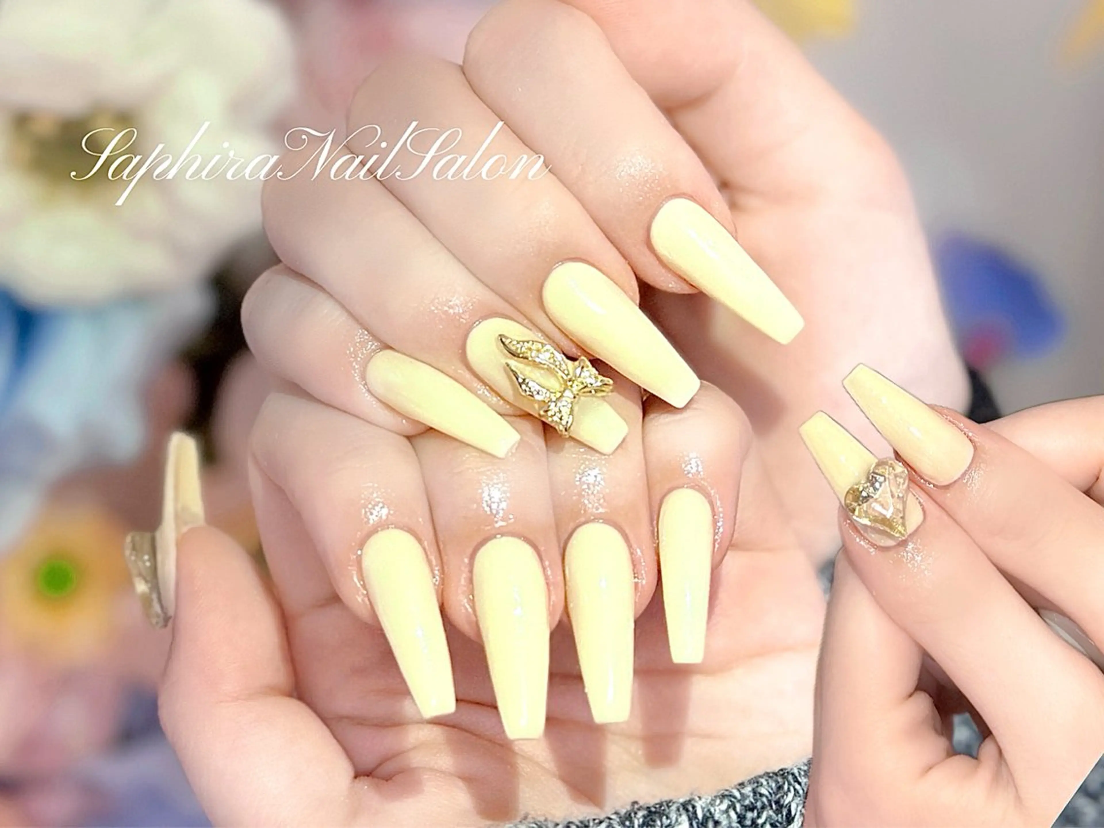 カラー ハンドネイル Saphiraネイル サロン錦糸町のネイルデザイン