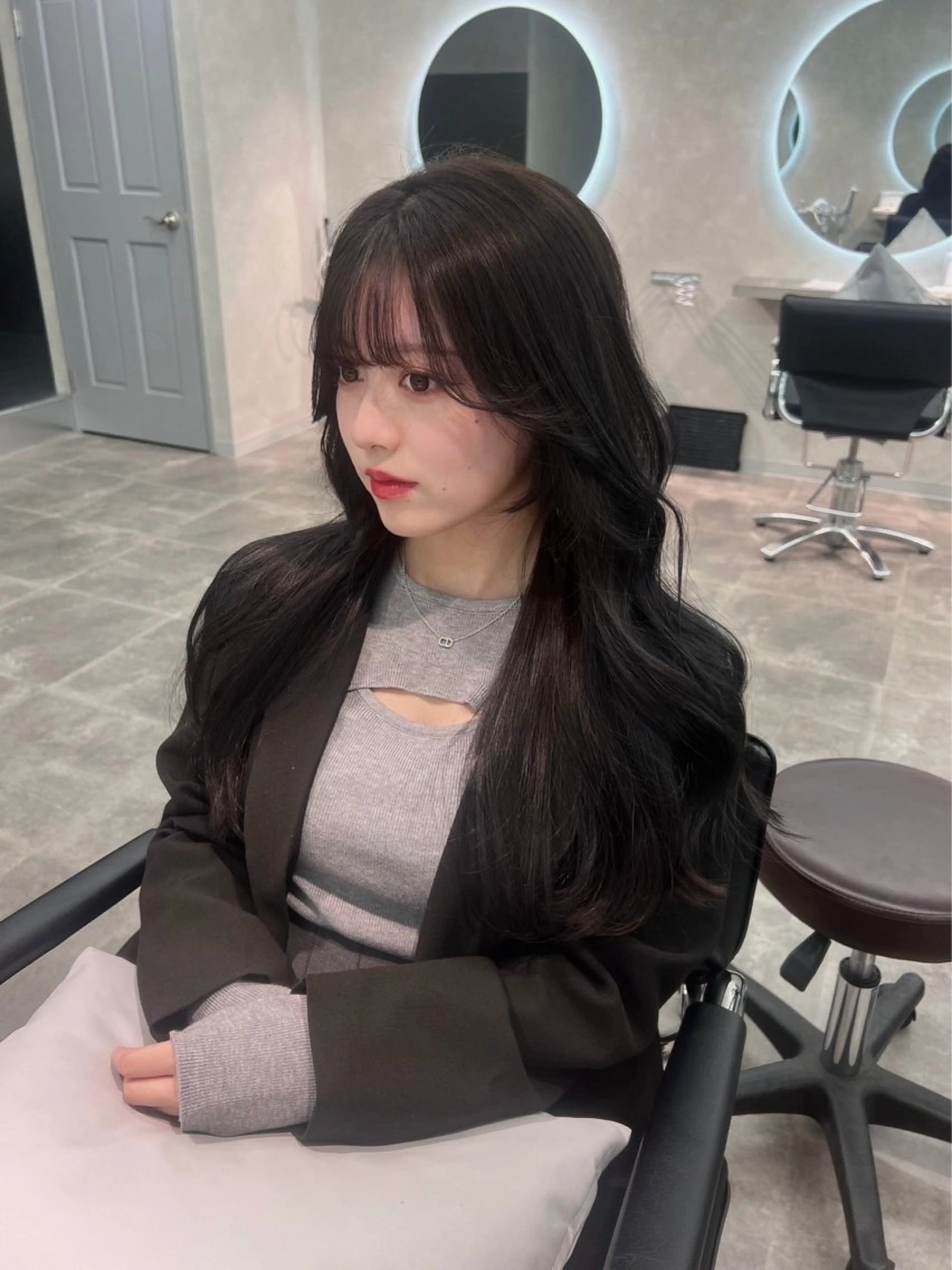 ロング カラー 韓国レイヤーカット 🇰🇷千葉のヘアスタイル