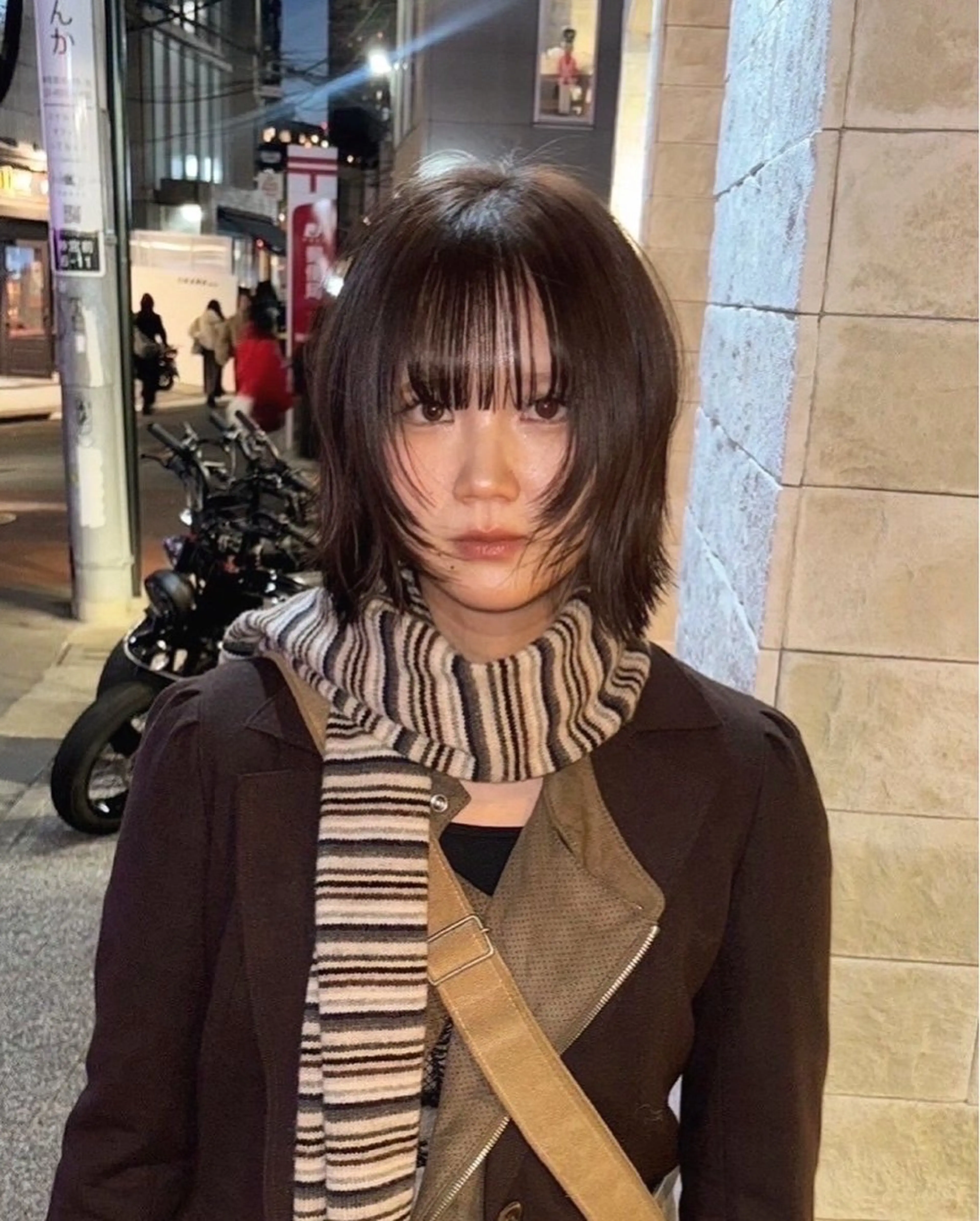 ショート カラー カット トリートメント オリーブ/縮毛♡ Natsuno🩰のヘアスタイル