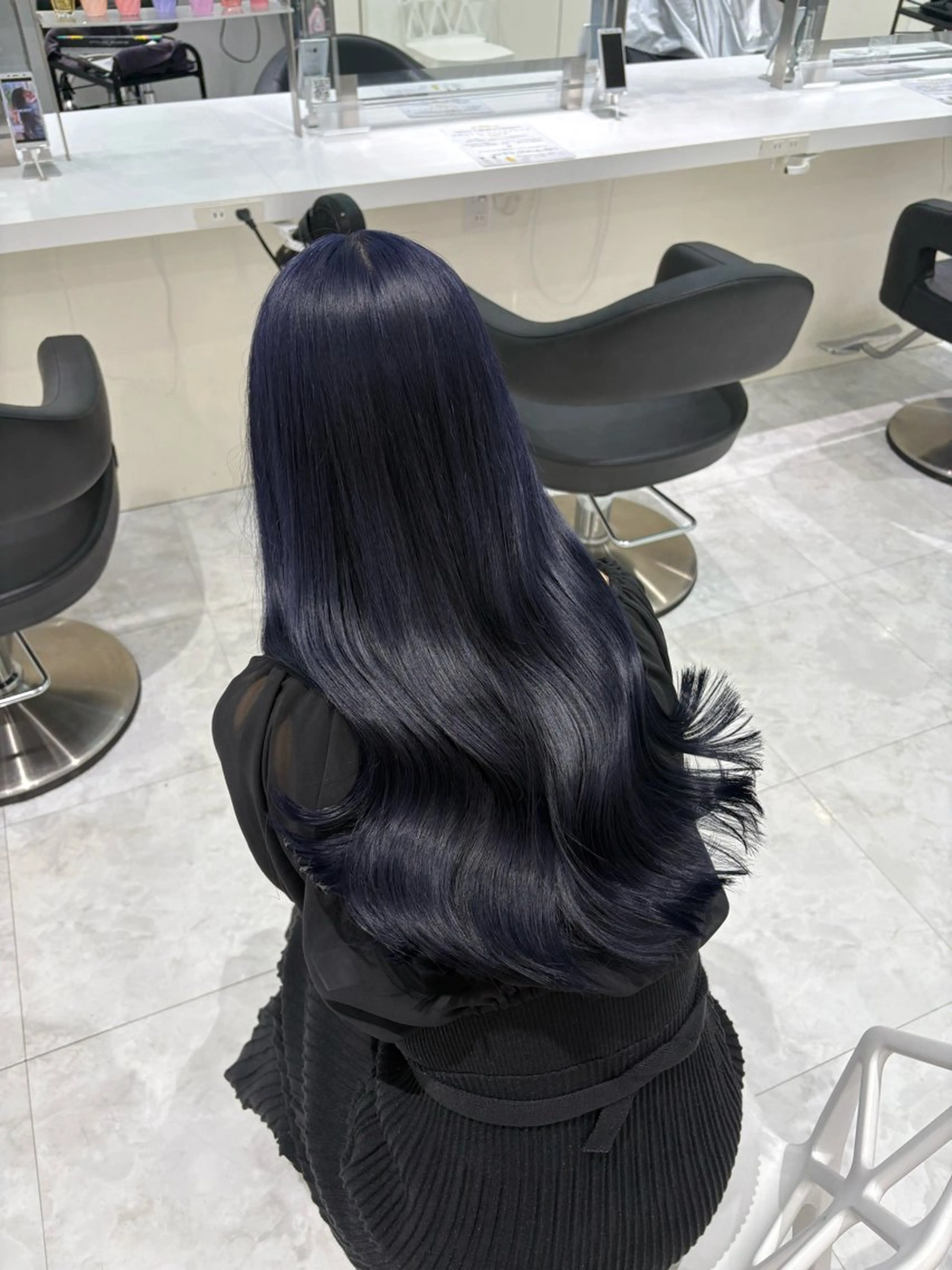 ロング カラー ヘアカラー トリートメント 🤍ྀི透ける寒色 Cocoa🤍ྀིのヘアスタイル