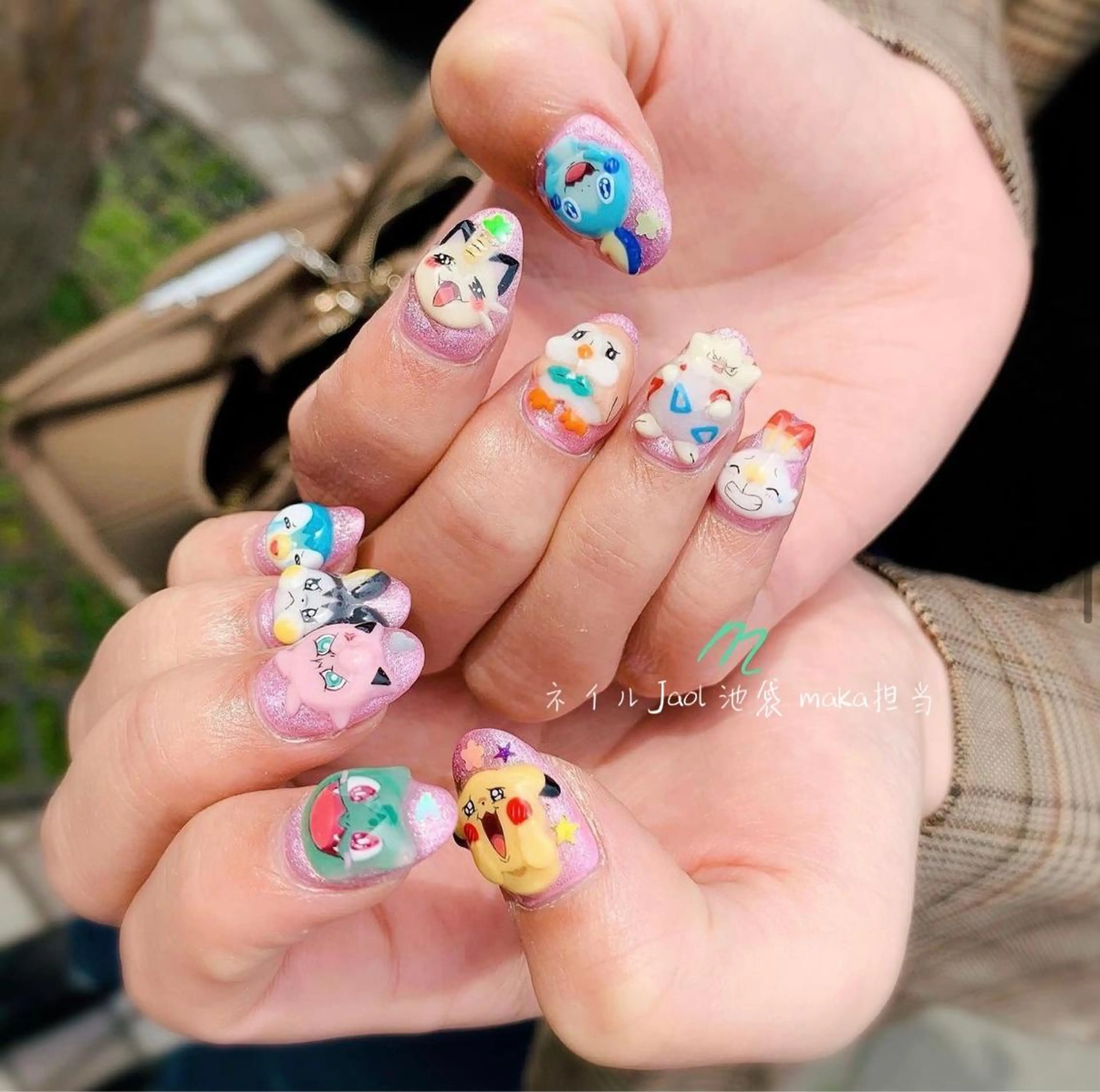 ミディアム nail jaol池袋店所属・ネイルJaol 池袋のネイルデザイン