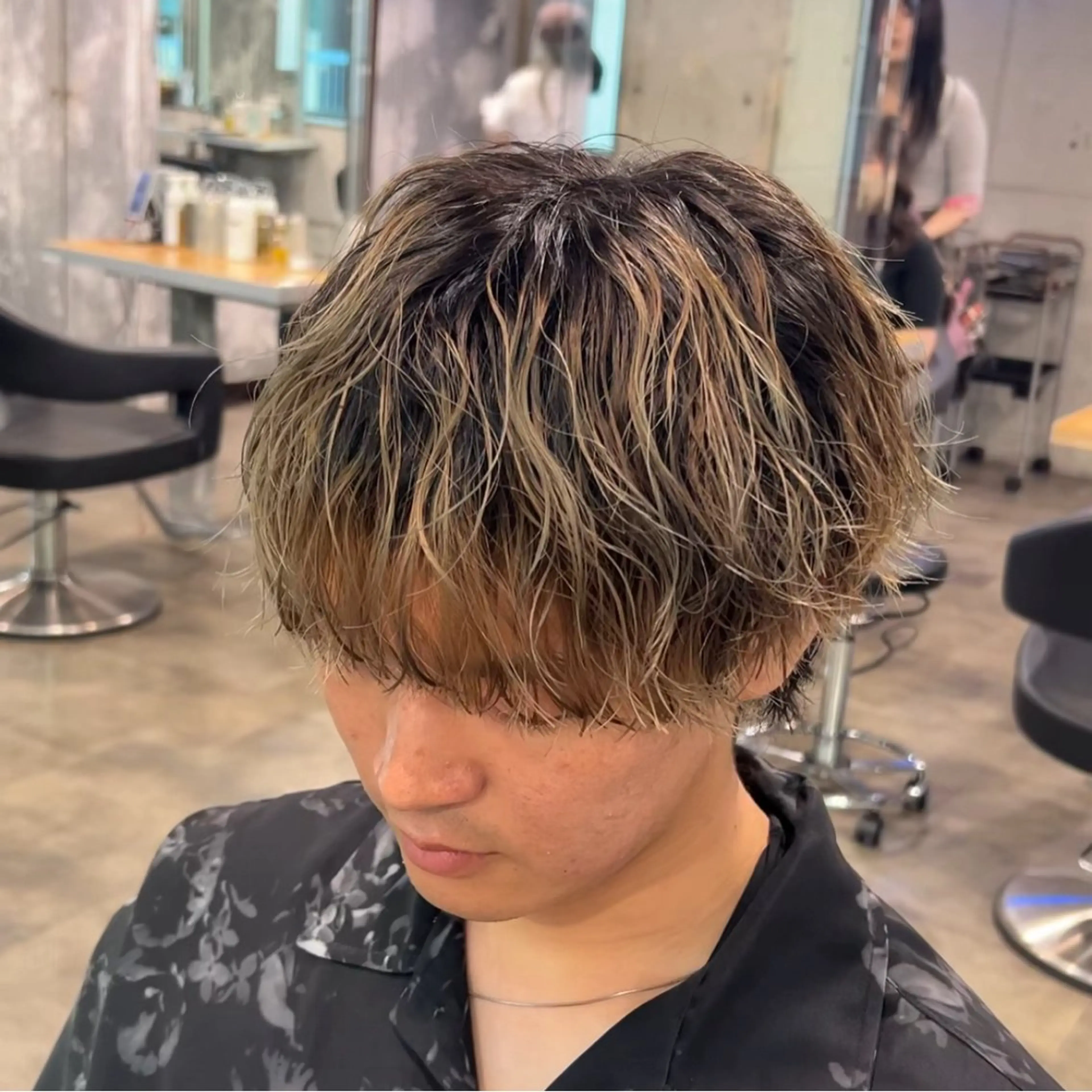 メンズ カット パーマ メンズ特化美容師 💠チナツのヘアスタイル