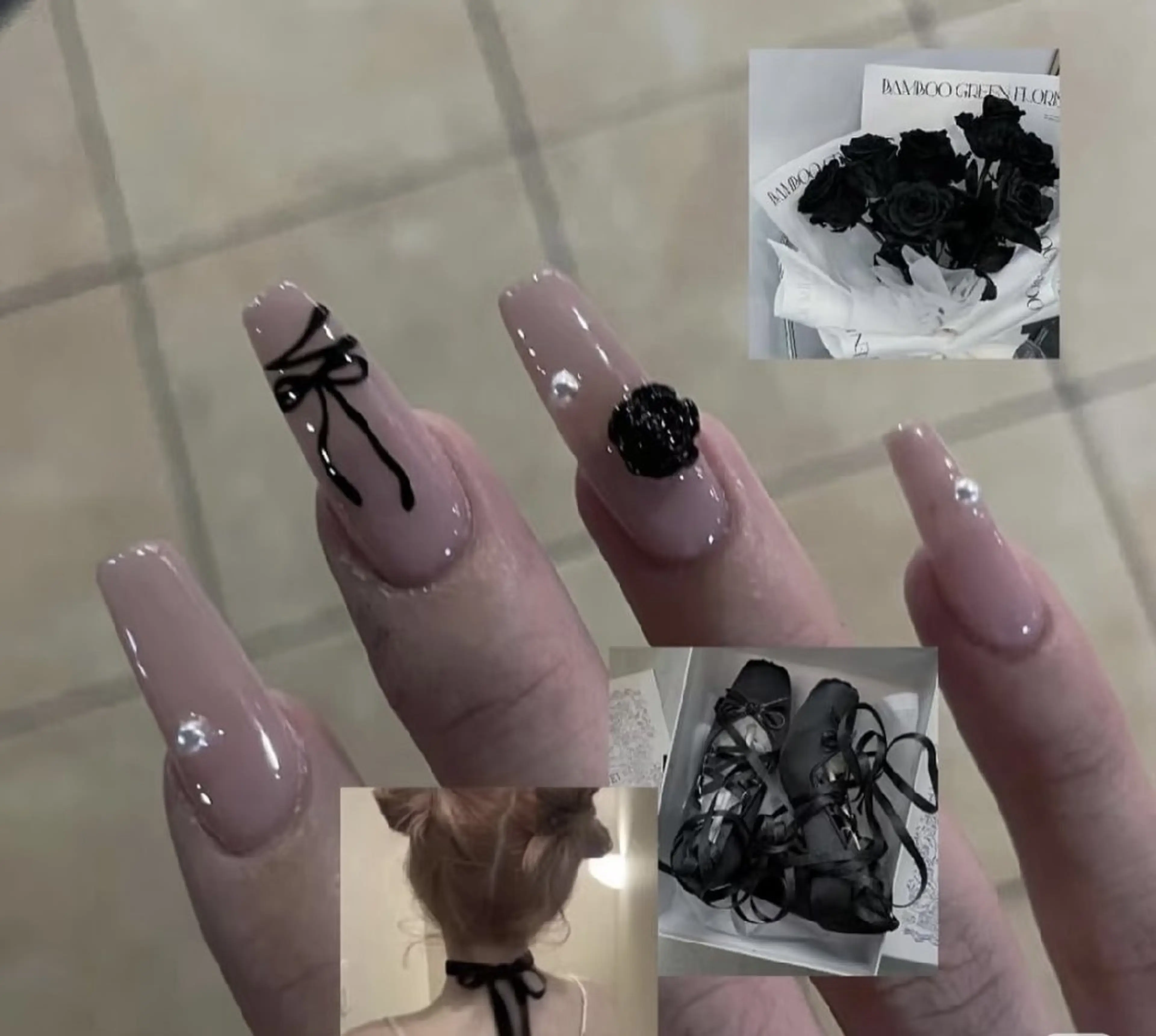 ネイル チークネイル 長さ出し フレンチネイル ジェルネイル キラキラネイル ハンドネイル UM Nail Salonのネイルデザイン