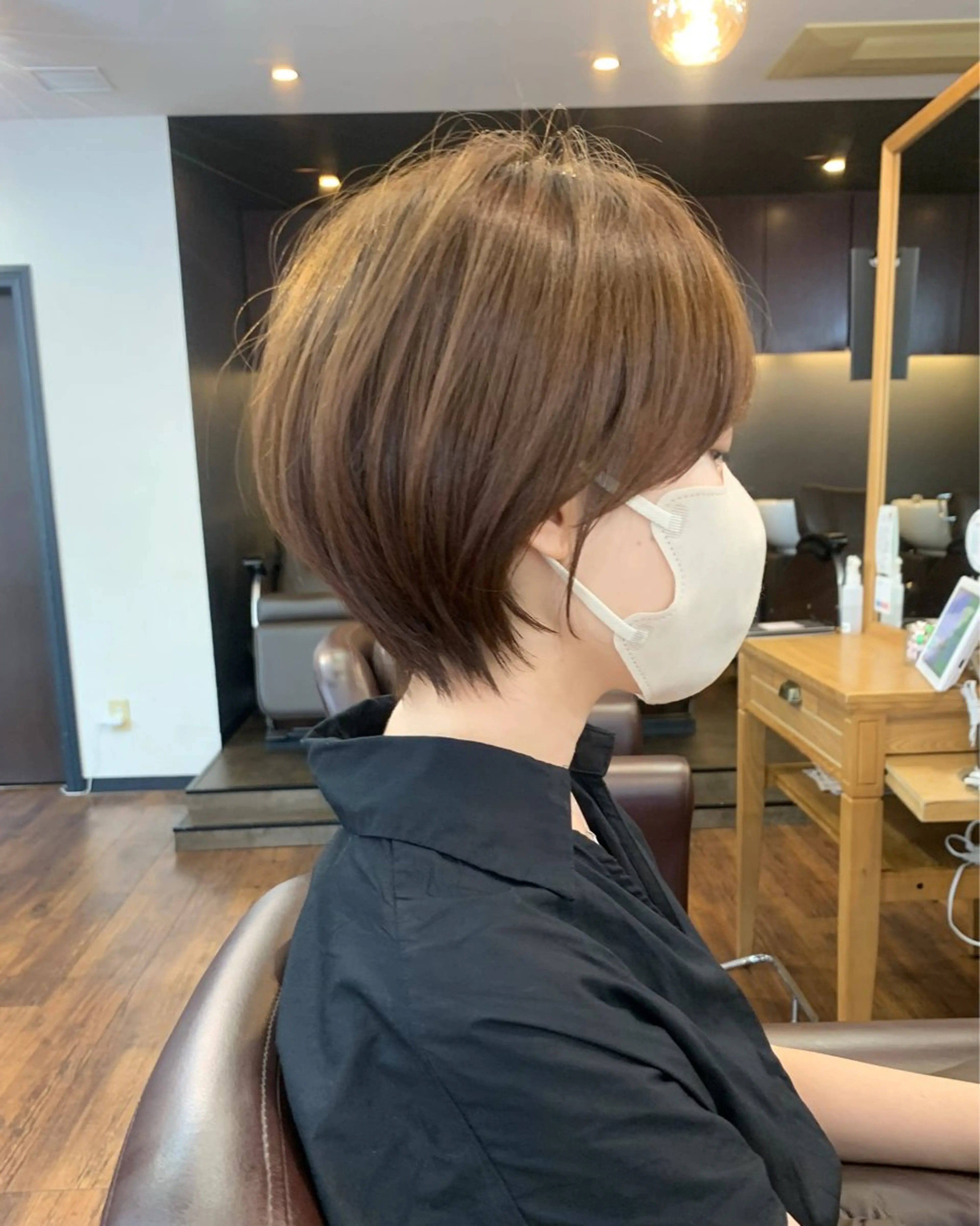 ショート カット トリートメント 縮毛矯正/ショート/ レイヤー/畑中正敏のヘアスタイル