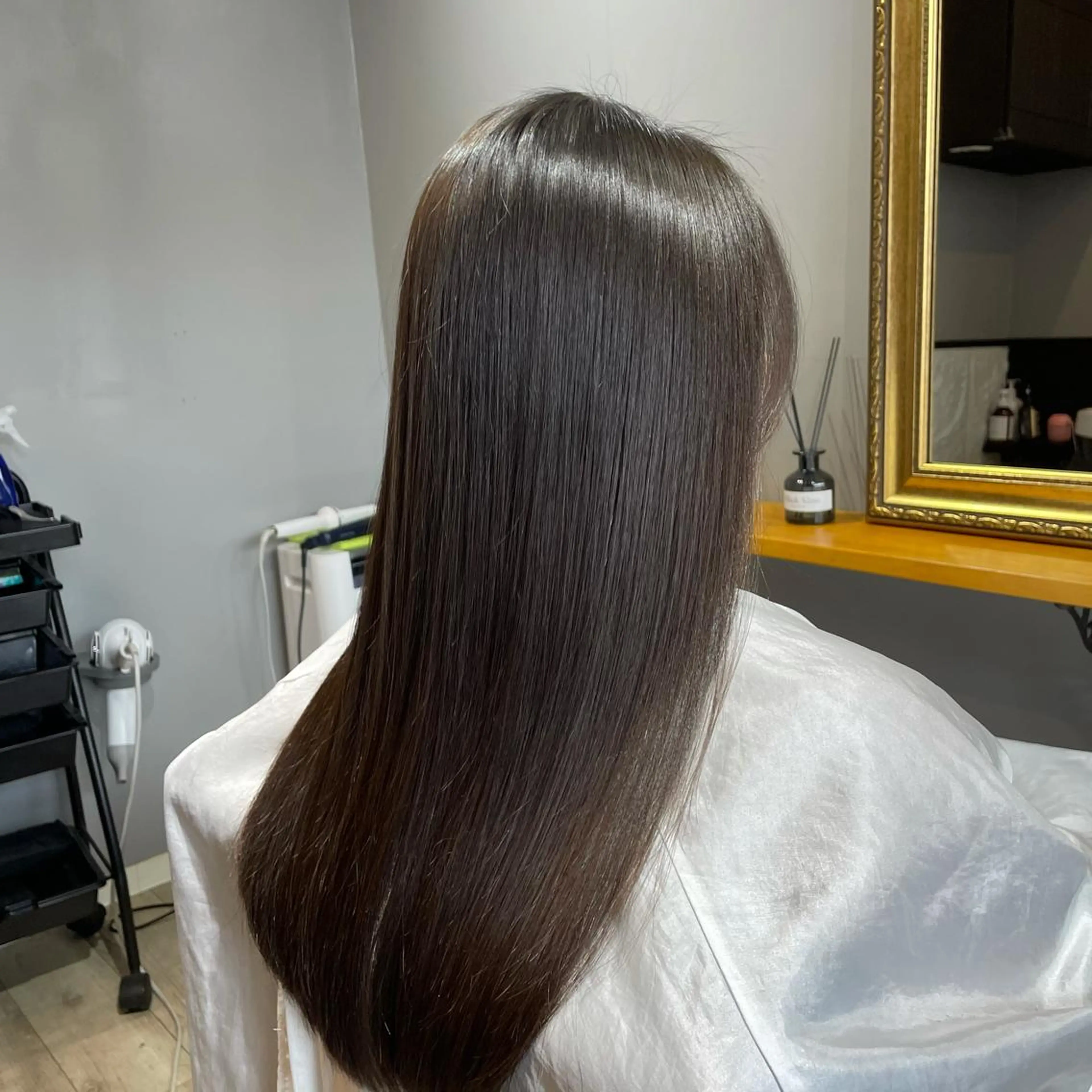 ロング 渡辺俊介 暗髪カラー /美髪矯正/髪質改善のヘアスタイル