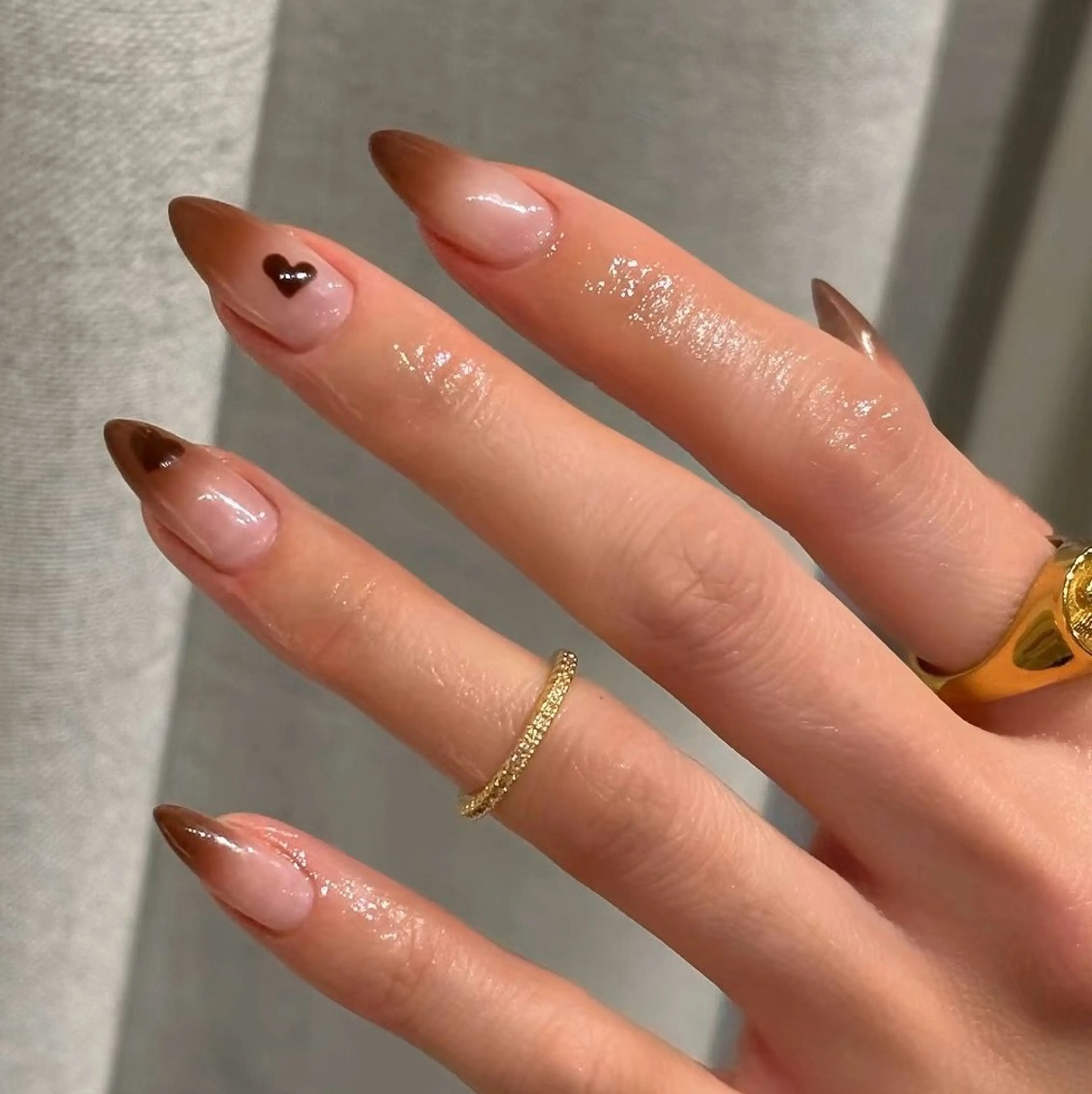 ネイル フラワーネイル フレンチネイル ジェルネイル ガラスフレンチ ハート ハンドネイル ハンドケア BabyYouMi nailのネイルデザイン