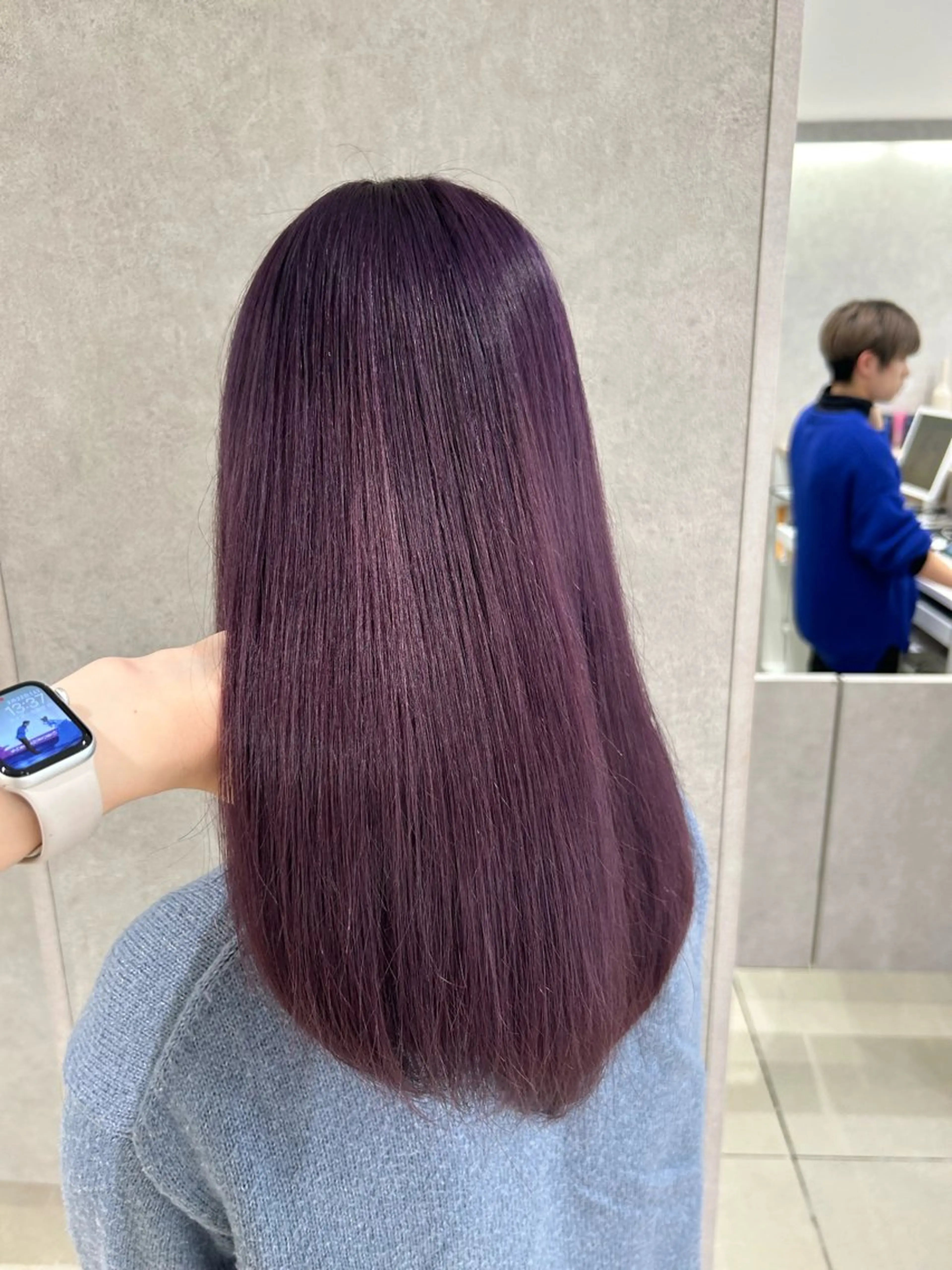 ロング カラー ヘアカラー 〖 韓国hair 〗 室岡　咲希のヘアスタイル