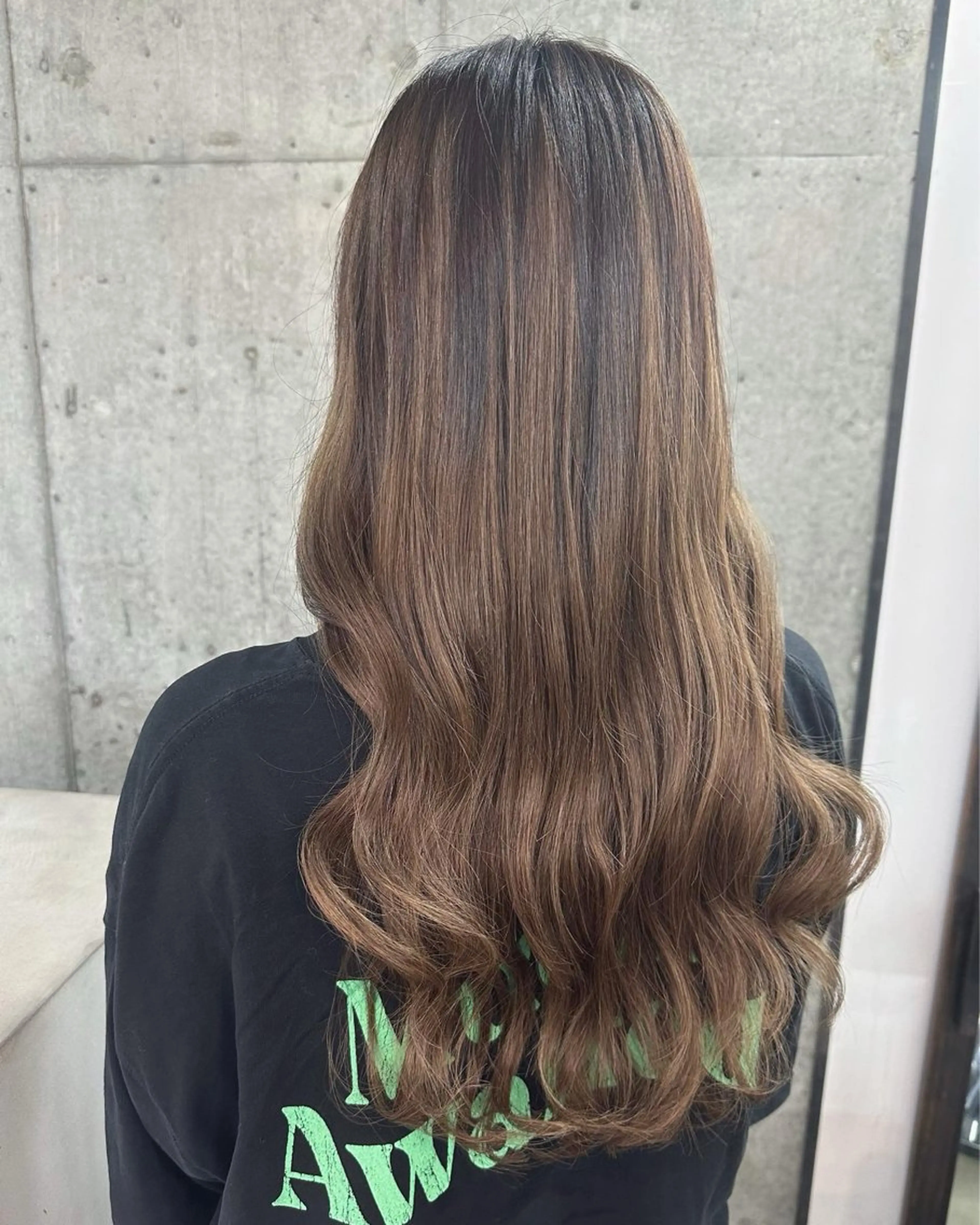 セミロング エクステ 🫧シールエクステ/ 艶カラー🫧アサミ️のヘアスタイル