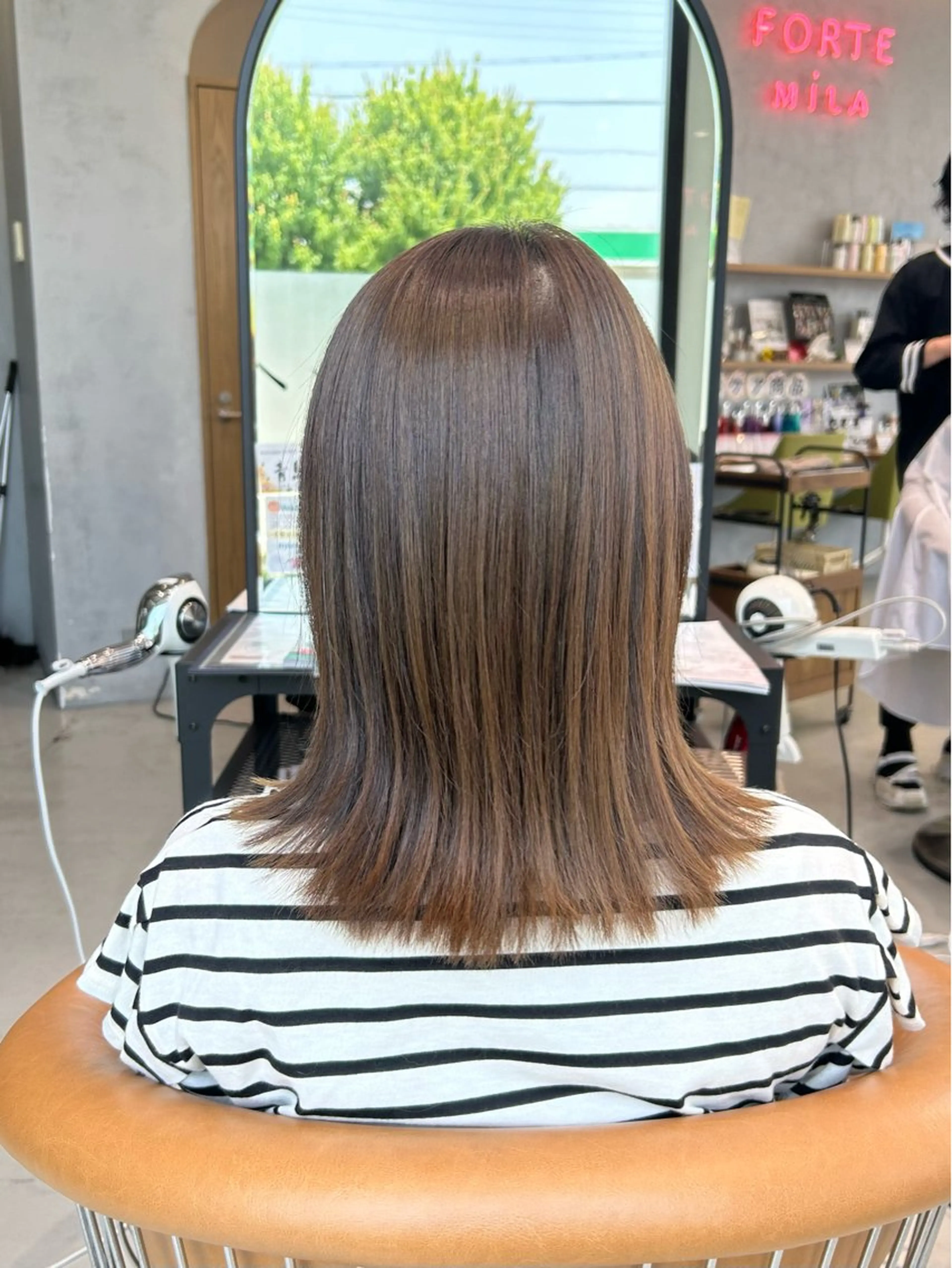 ミディアム トリートメント 下茂 優衣のヘアスタイル