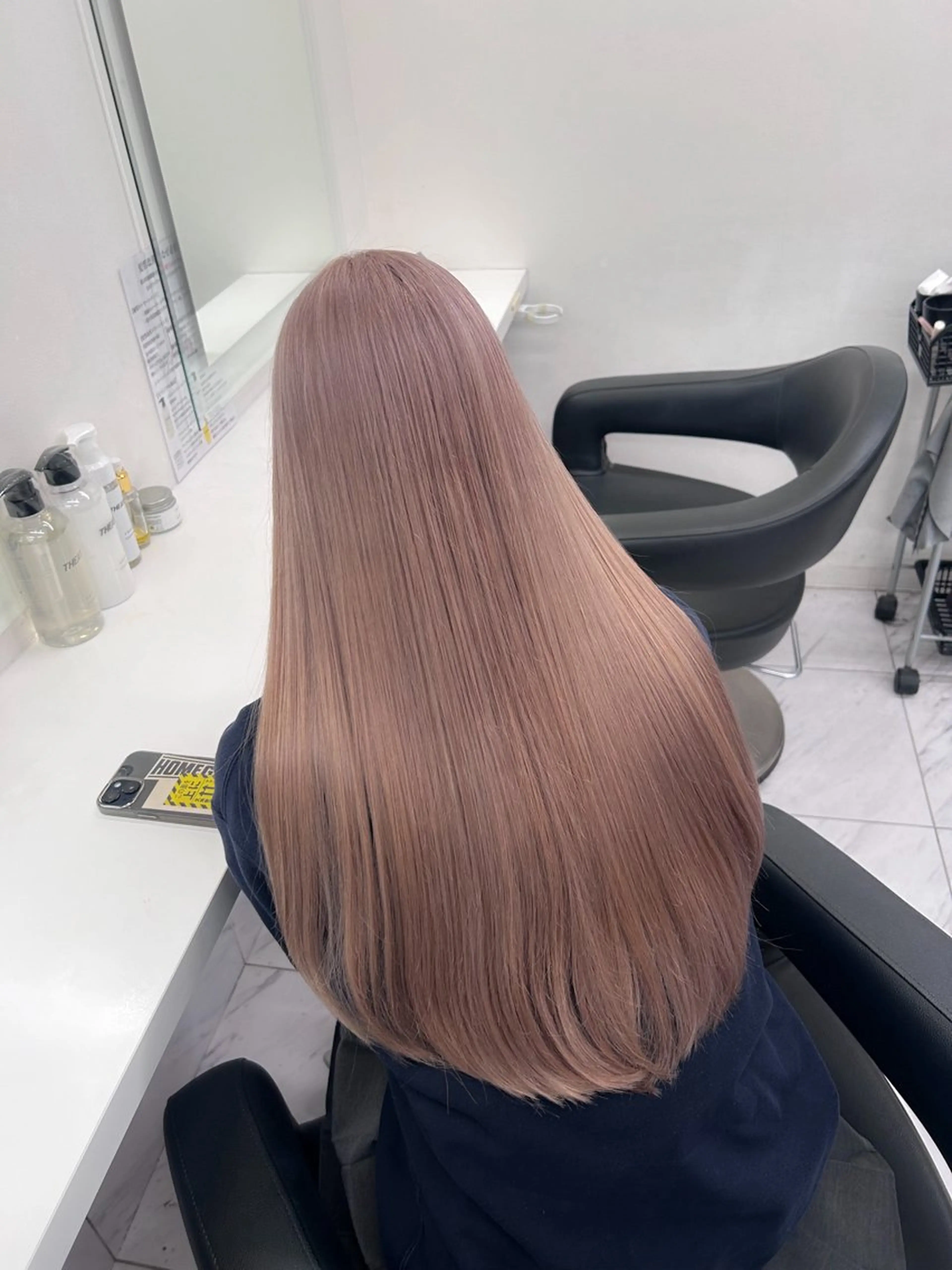 ロング カラー パーマ ヘアアレンジ メンズ キッズ ブリーチなしカラー/ ブラウン/レイヤーのヘアスタイル