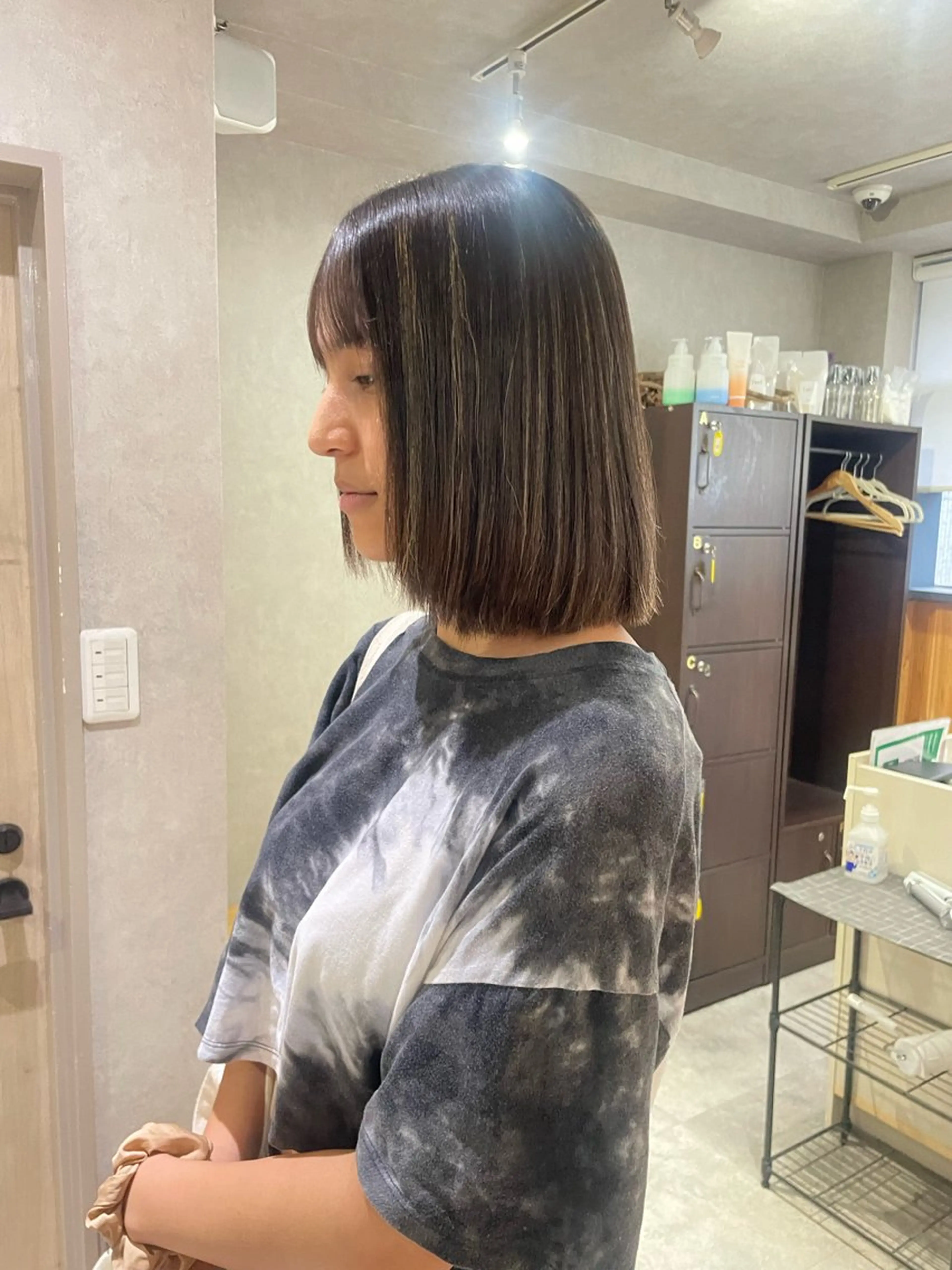 ミディアム カラー ブリーチ 縮毛矯正 酸性ストレート 縮毛矯正 髪質改善/Bloss om🌷高橋沙衣のヘアスタイル