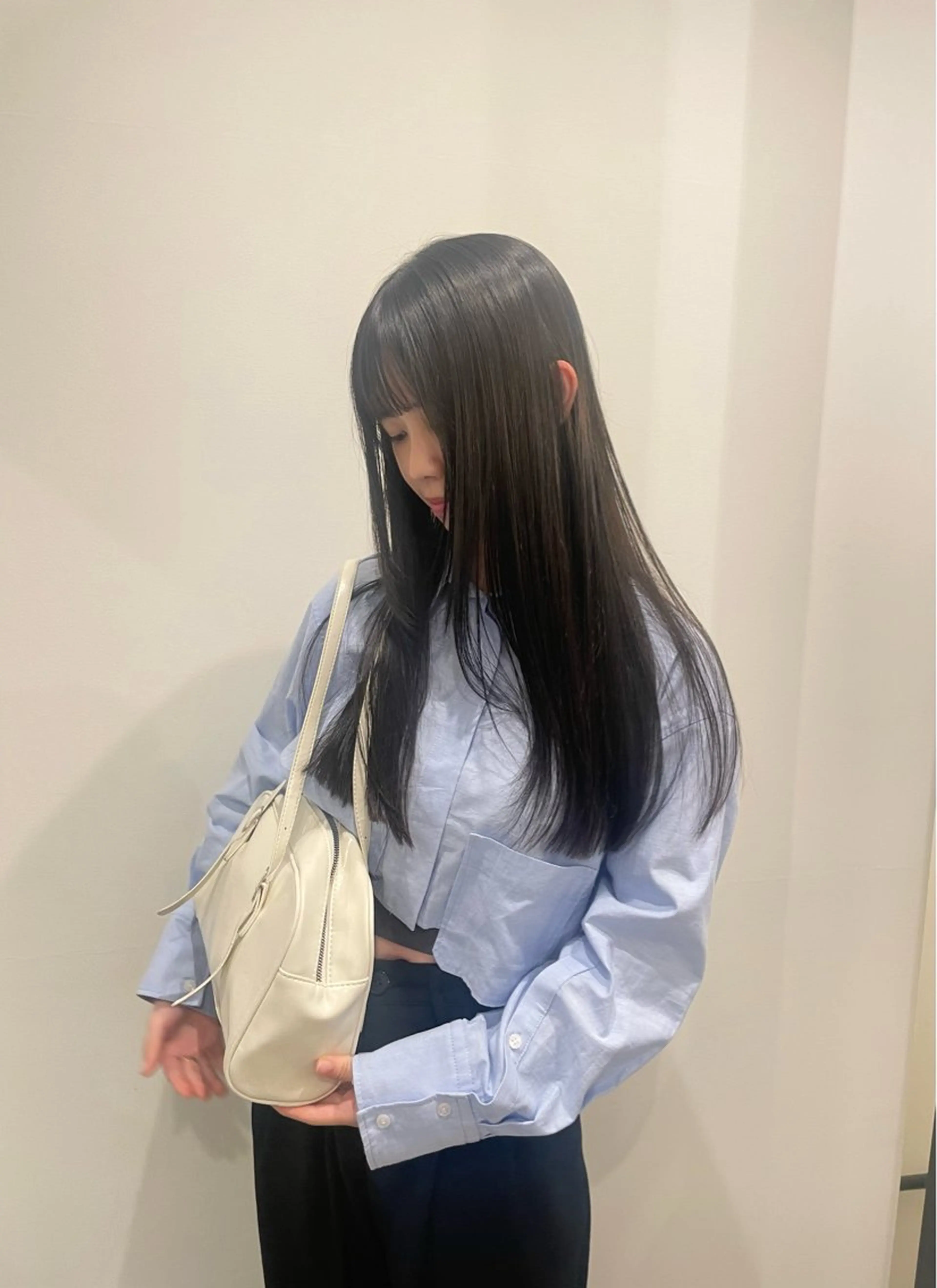 ロング カラー ロング カット ヘアカラー 渋谷 留菜のヘアスタイル