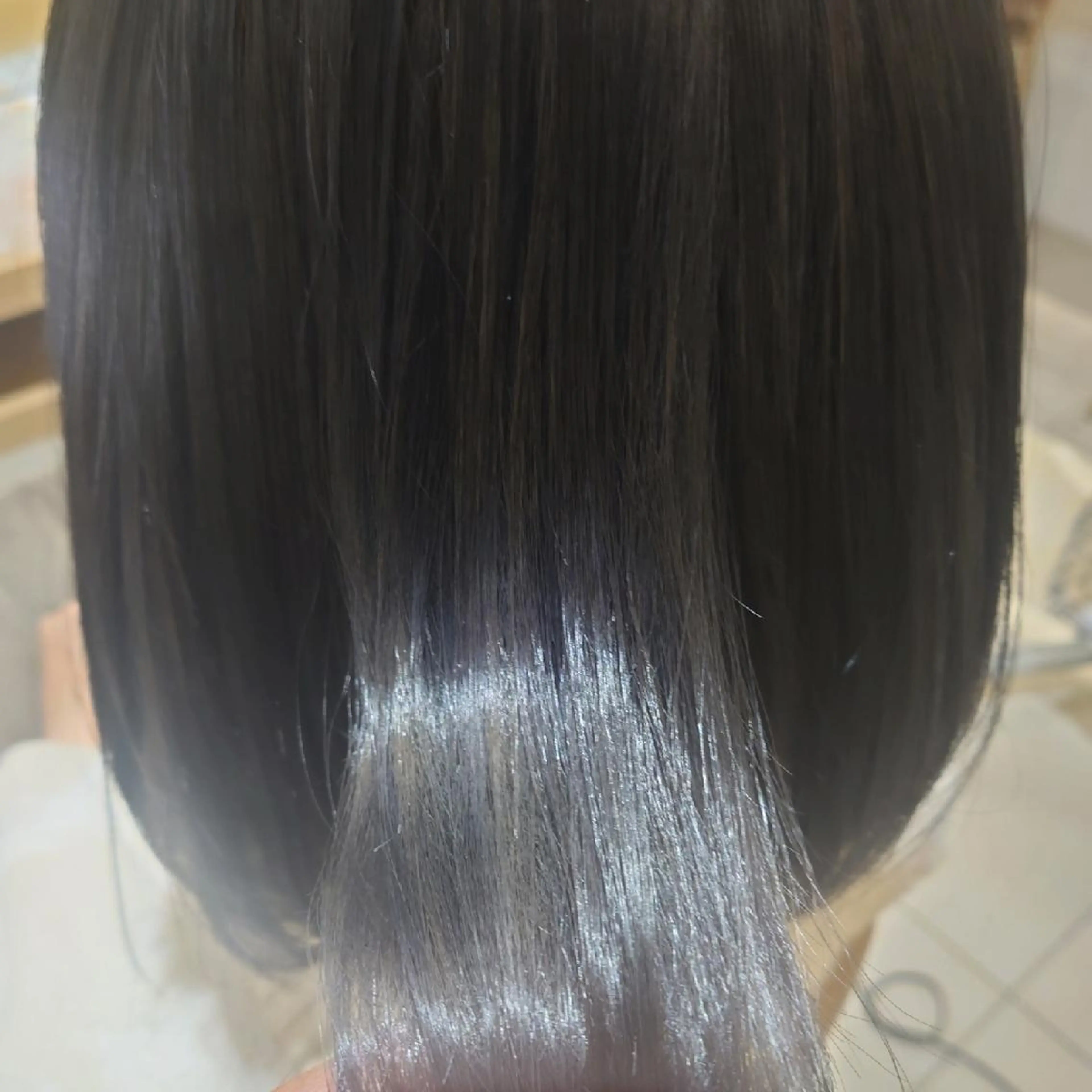 カラー ミディアム ブリーチ ブルーカラー ブルーグレー トリートメント あいだ🐼ミニモ ２月限定クーポン配信のヘアスタイル