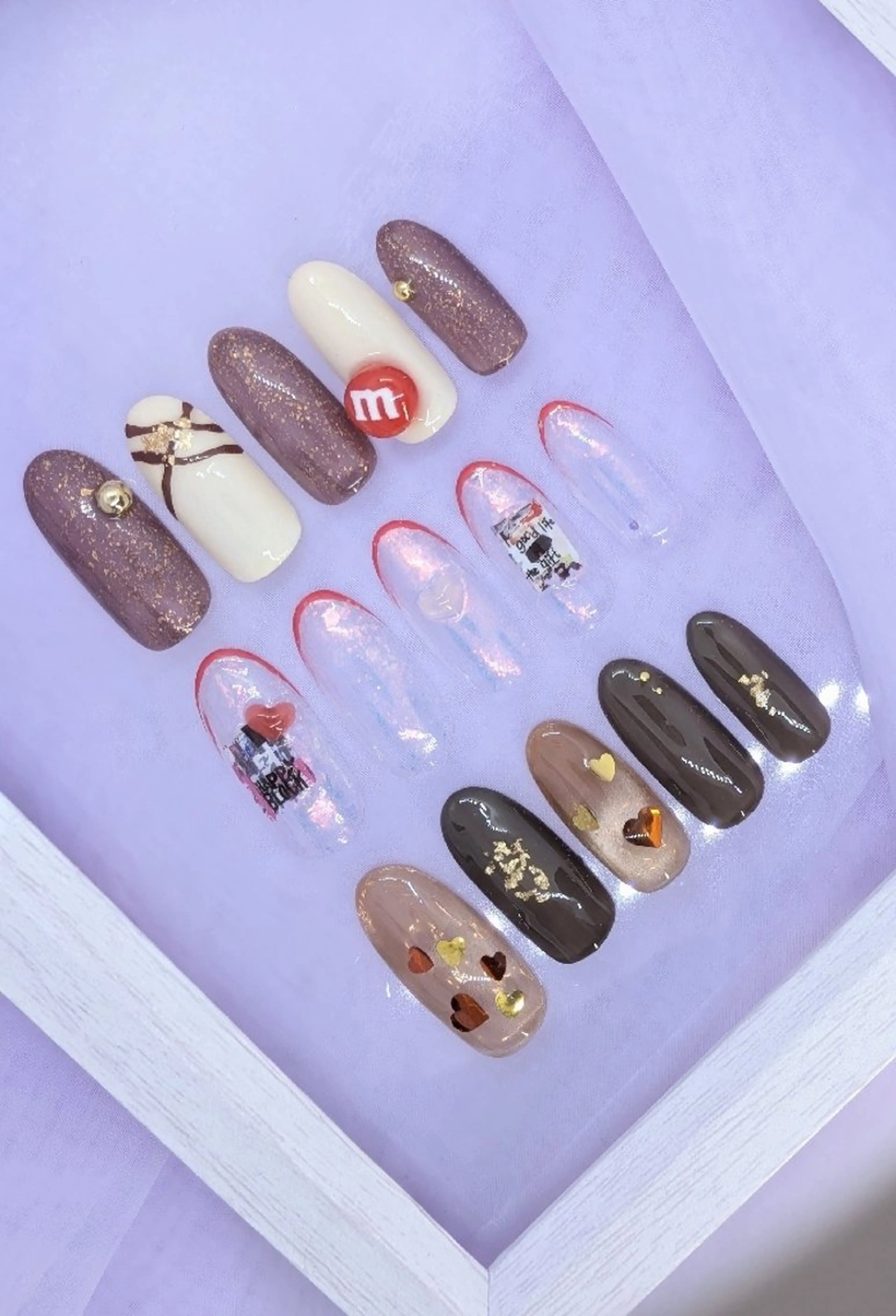 ネイル La Belle Vie所属・imaichise 🧡💜推しネイルのネイルデザイン