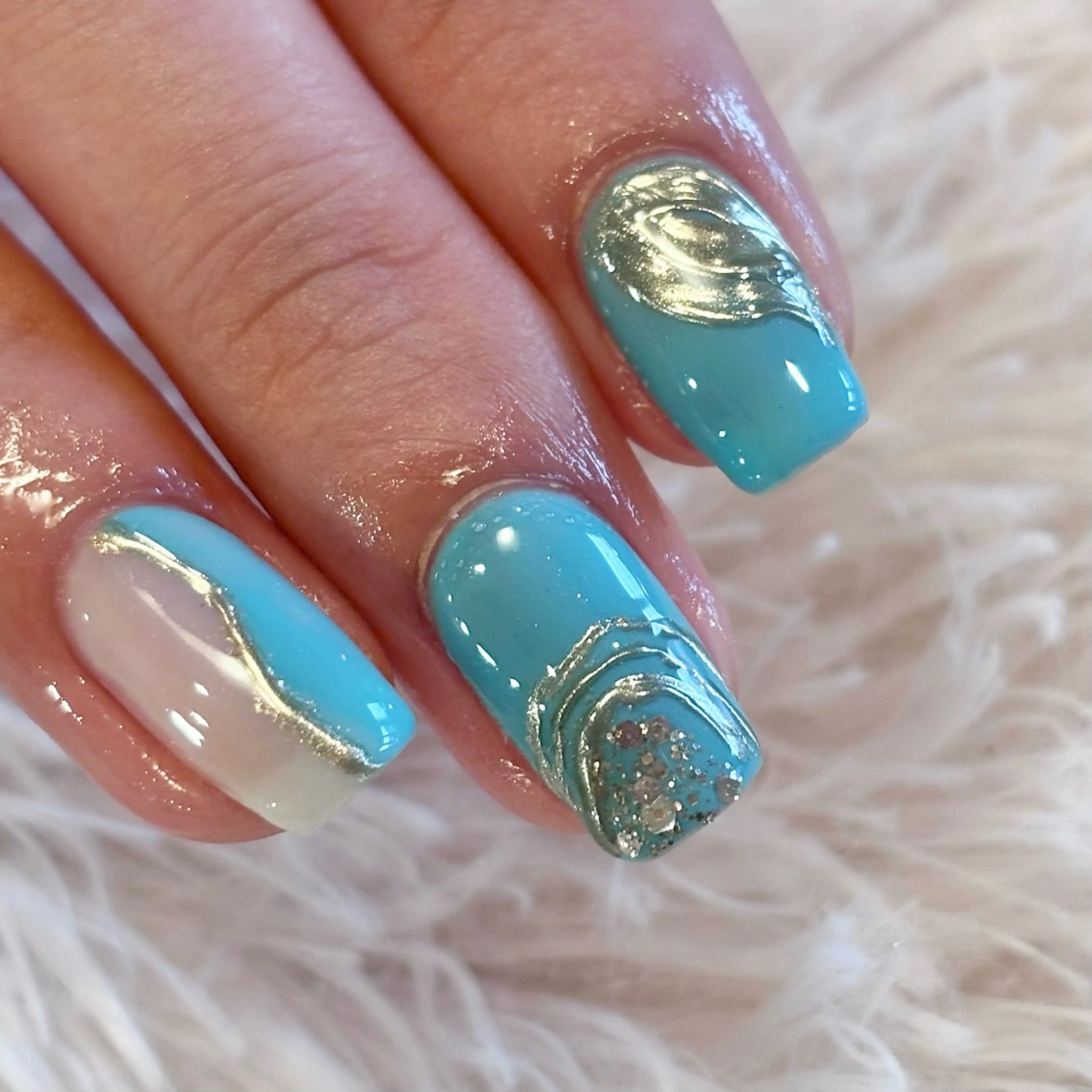 ネイル Lelole 🫧マグネット🫧のネイルデザイン