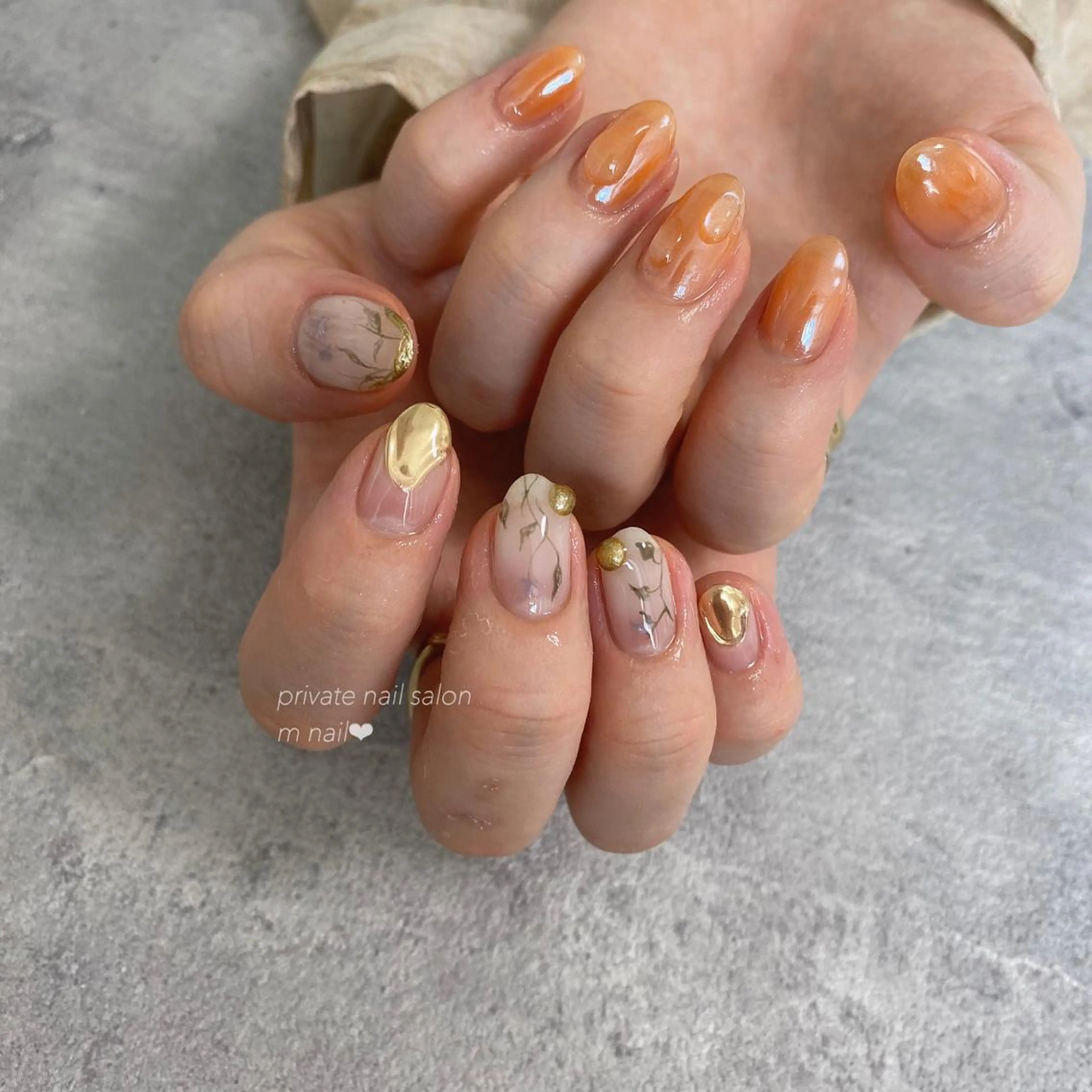 ネイル 持ち込み ハンドネイル 小河原 舞のネイルデザイン