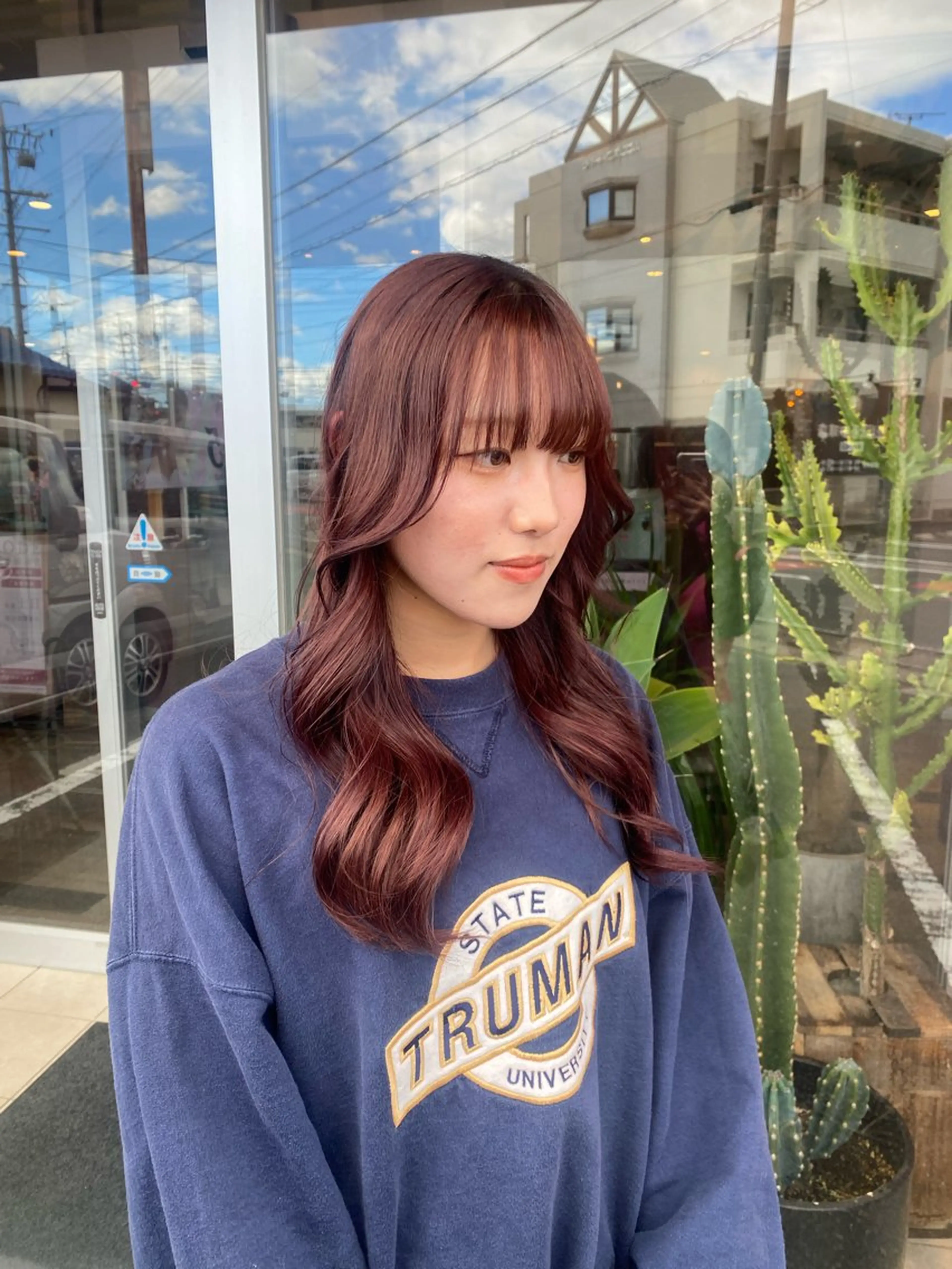 ロング カラー ブリーチ ケアブリーチ ダブルカラー ピンクカラー 髪質改善 成人式カラー/ダブル カラー🧸こころのヘアスタイル