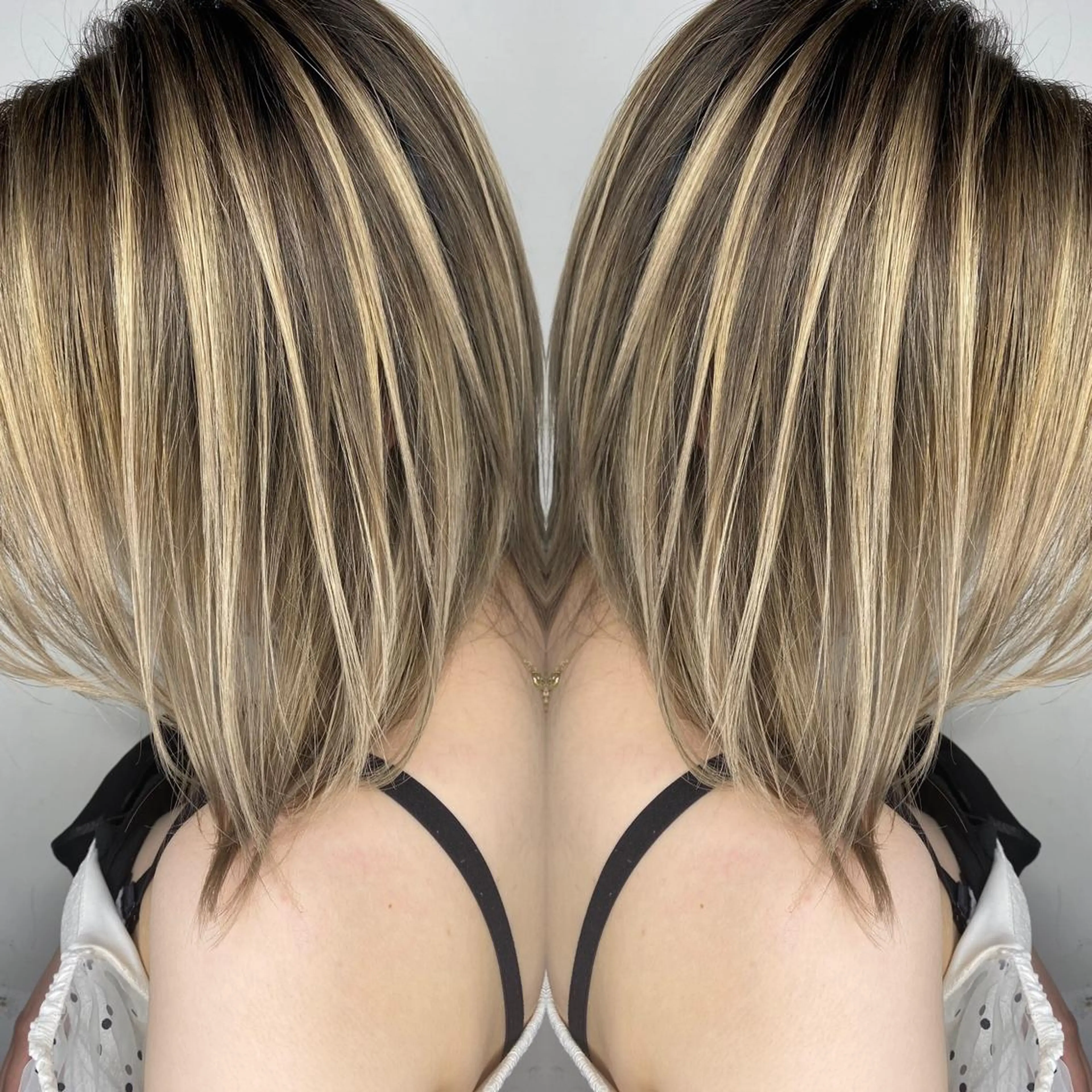 セミロング カラー 脱白髪染め専門店HAKUA PLUS白髪ぼかし町田2号店所属・脱白髪染め 大月竜斗のヘアスタイル