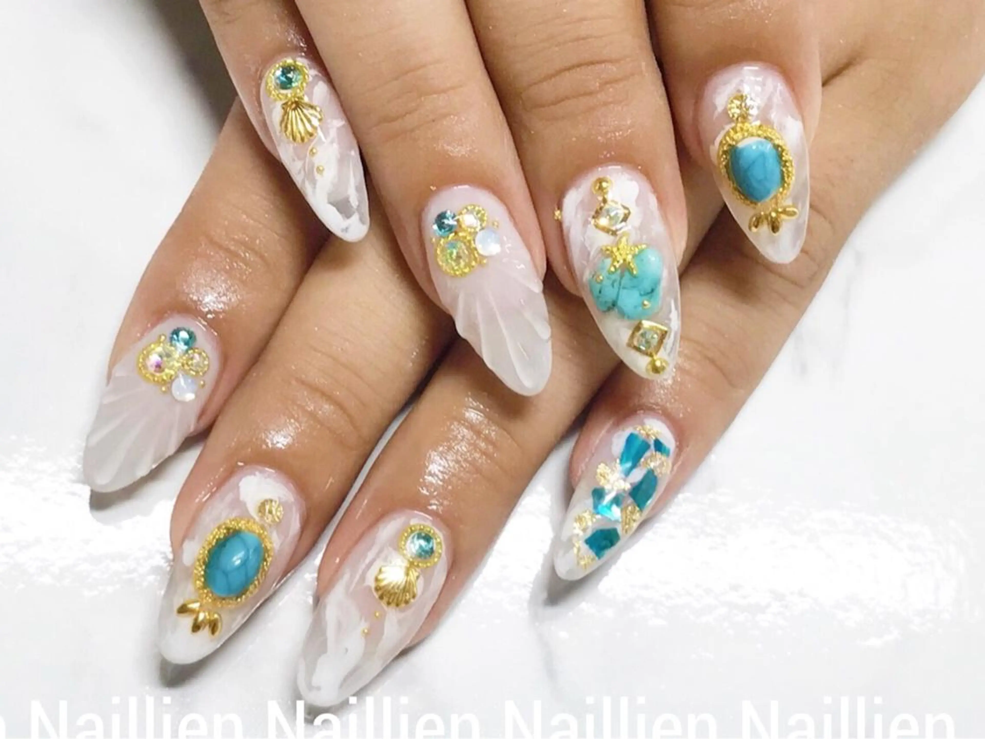 ネイル 大理石ネイル(マーブル) Nail lieNのネイルデザイン