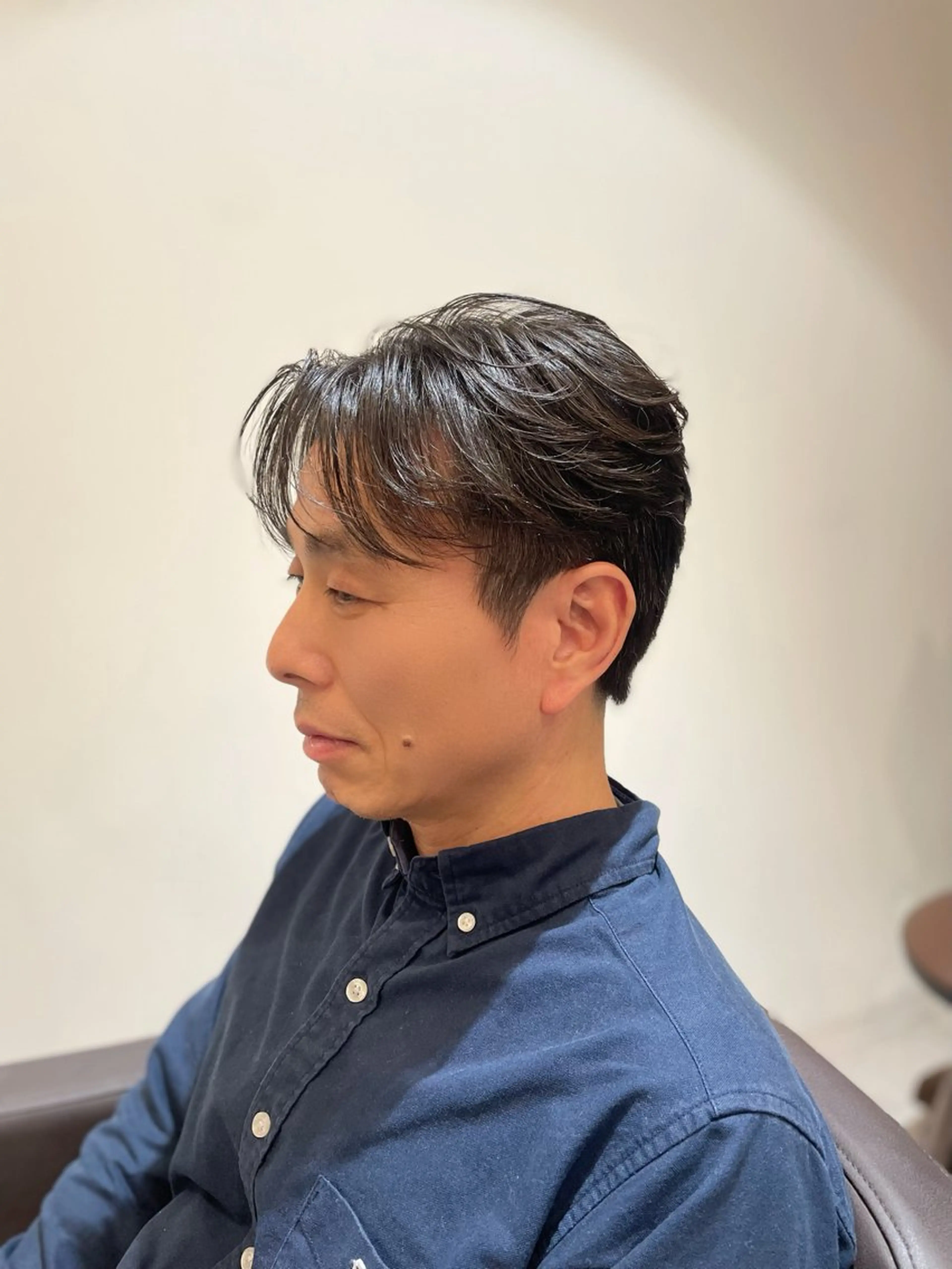 メンズ センターパート マサキ/メンズカット カラー/モデル募集中のヘアスタイル