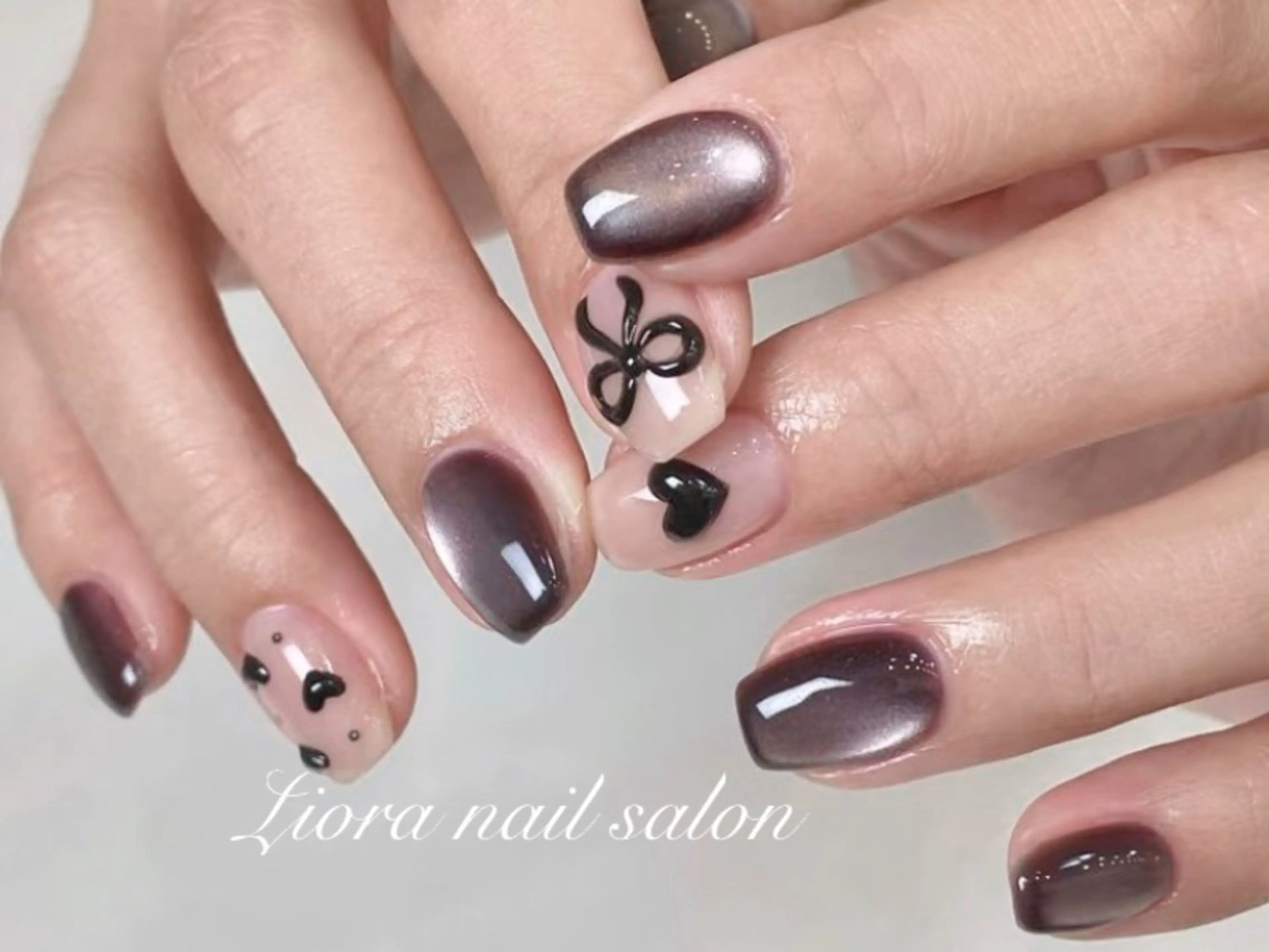 ネイル アートネイル フレンチネイル ジェルネイル ガーリー グラデーション ハンドネイル Liora nail スカルプ専門店のネイルデザイン