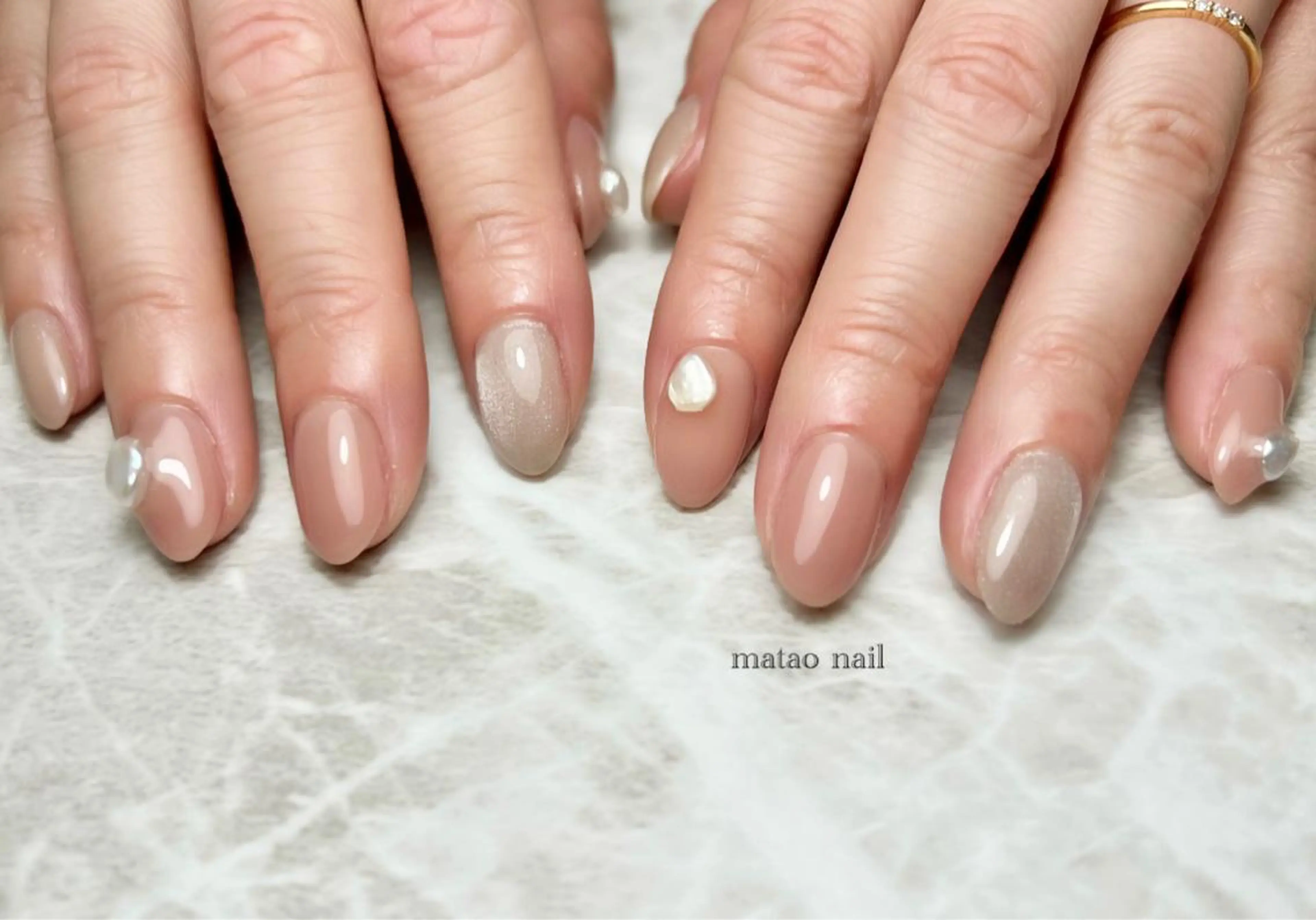 ネイル マグネットネイル シンプルネイル matao nailのネイルデザイン
