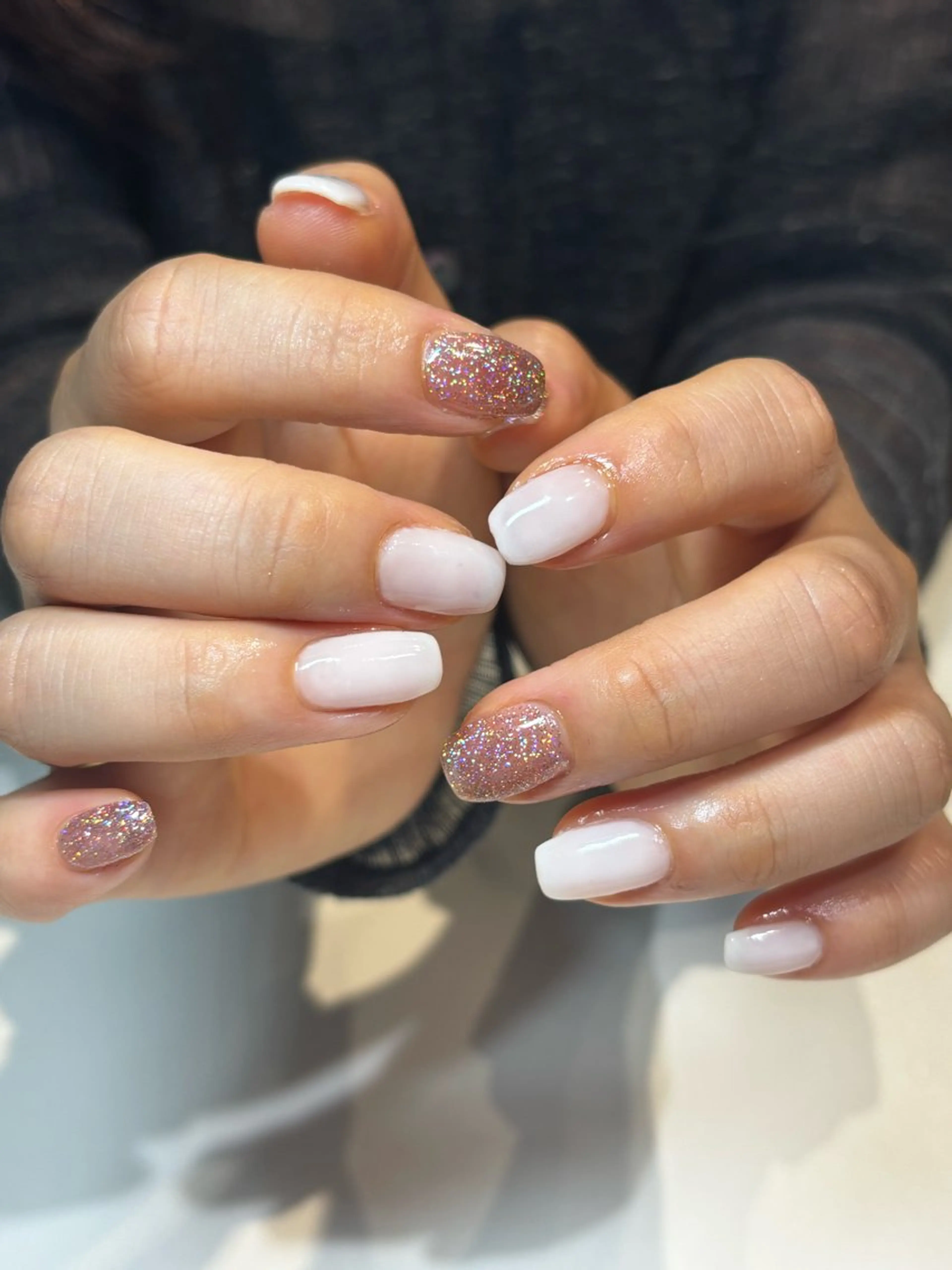 ネイル フットネイル フレンチネイル ジェルネイル グラデーション マグネットネイル ハンドネイル ヘアー.ネイル二刀流 misa🫧のヘアスタイル