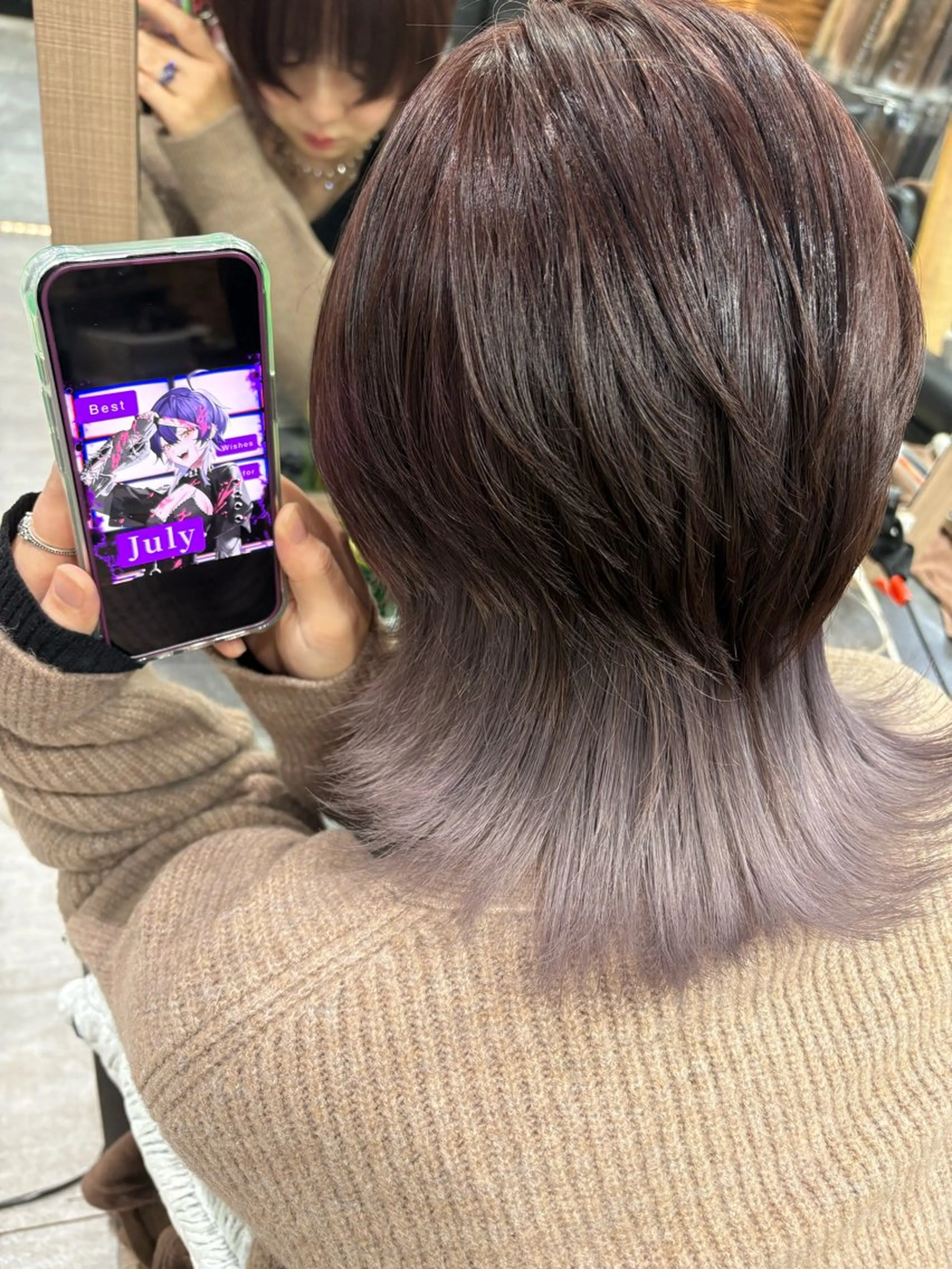 ミディアム ヘアカラー 横浜lapis amaneのヘアスタイル