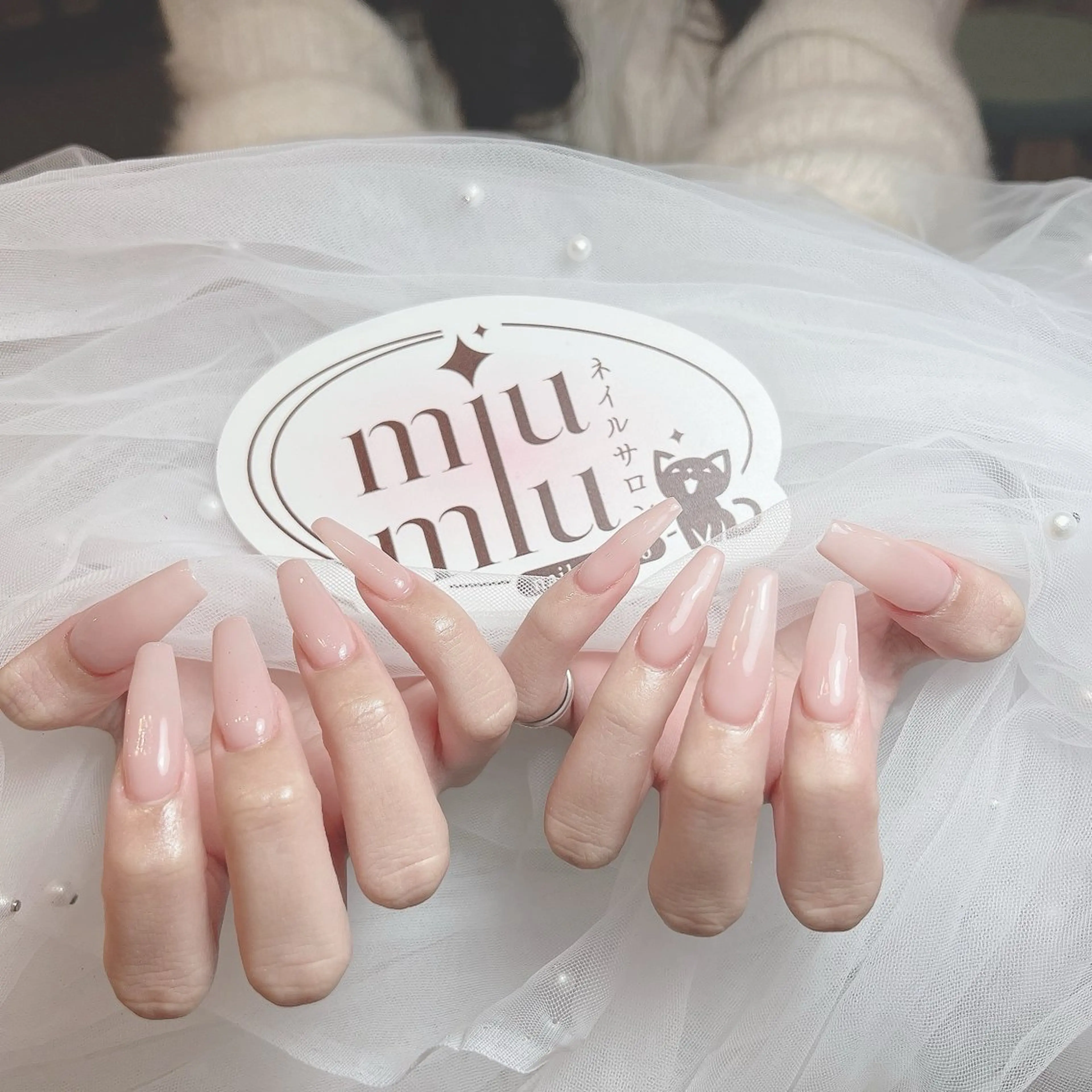 ロング ハンドネイル Miu Miu Nail Studio所属・yu naのネイルデザイン