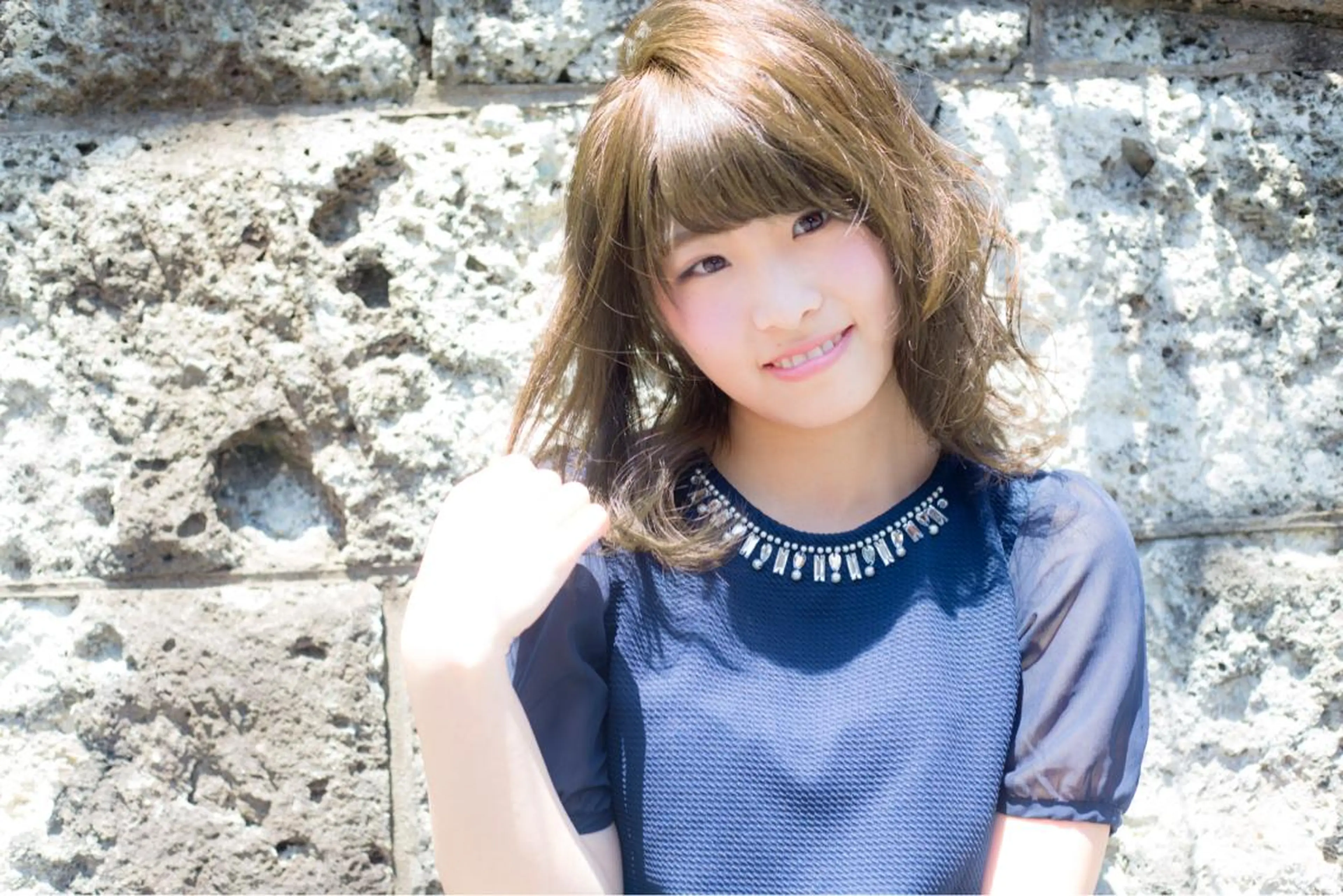 ミディアム セミロング ロング カラー Re:ta Hair 飯田淳平のヘアスタイル