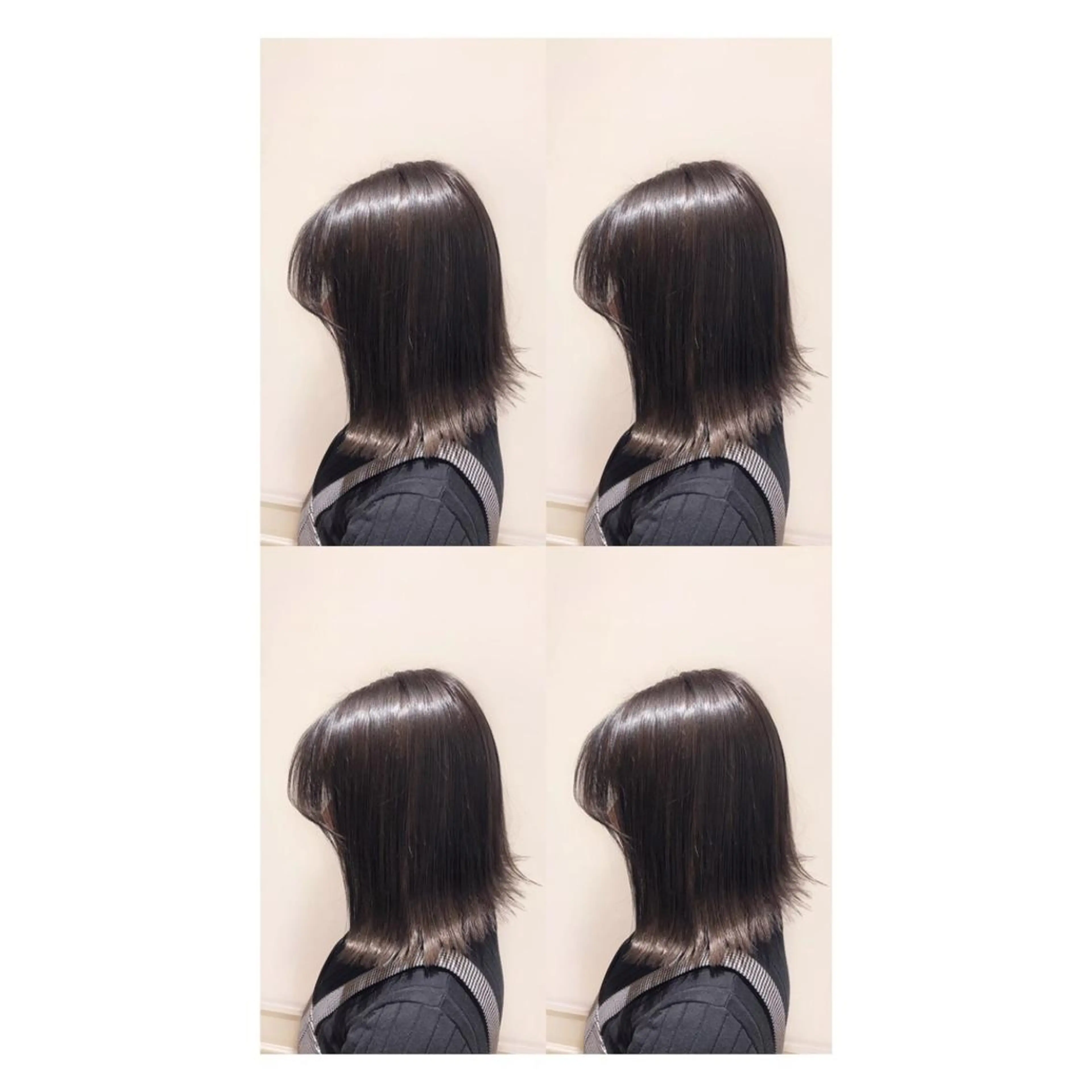 ミディアム カラー カット 縮毛矯正 トリートメント 店長✨レイヤー✖️ 髪質改善✖️韓国ヘアのヘアスタイル