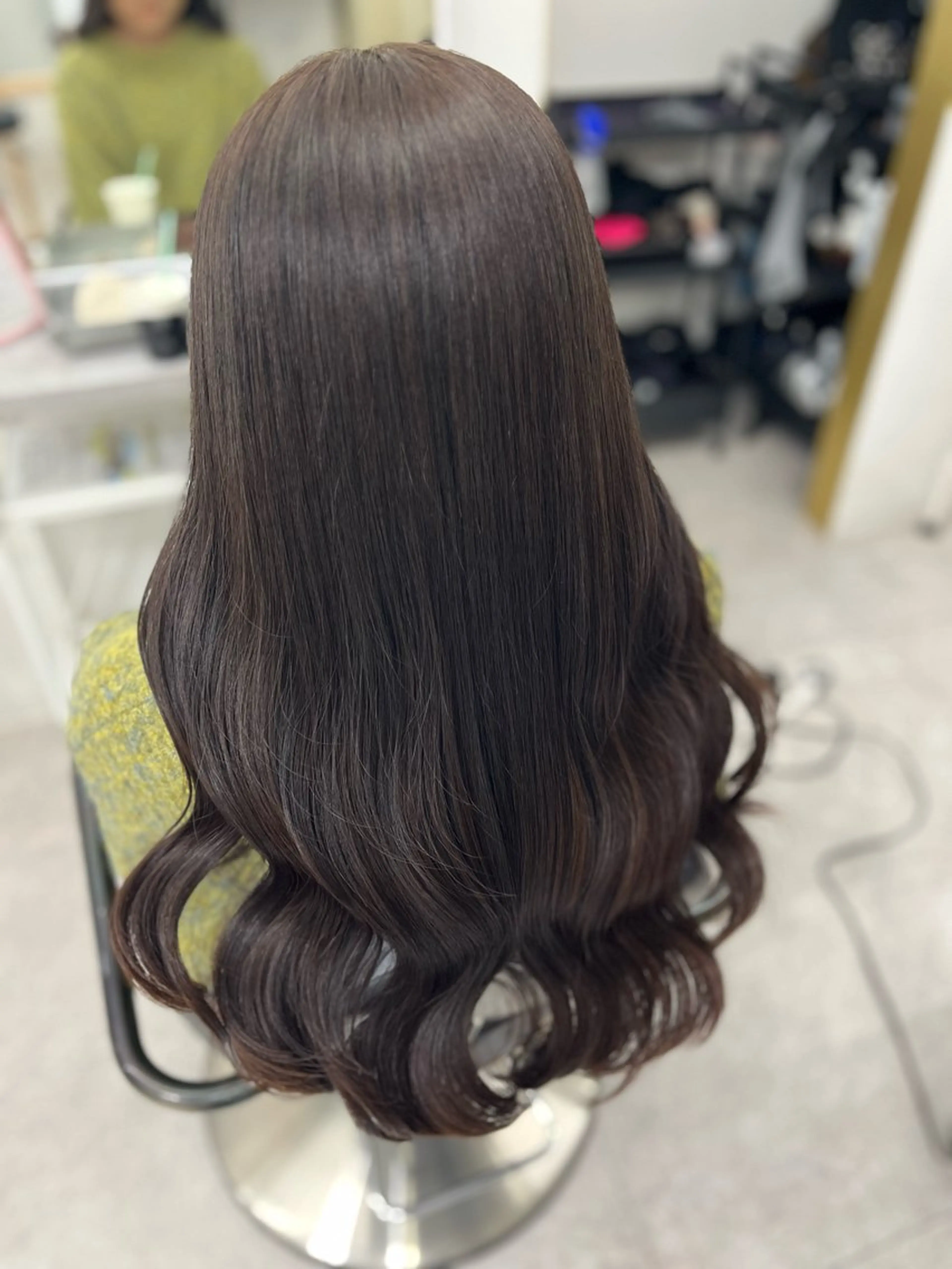 ロング カラー ベージュカラー オリーブベージュ カット ヘアカラー トリートメント 🫧ぷる艶カラー🫧 Yuubi🦩のヘアスタイル