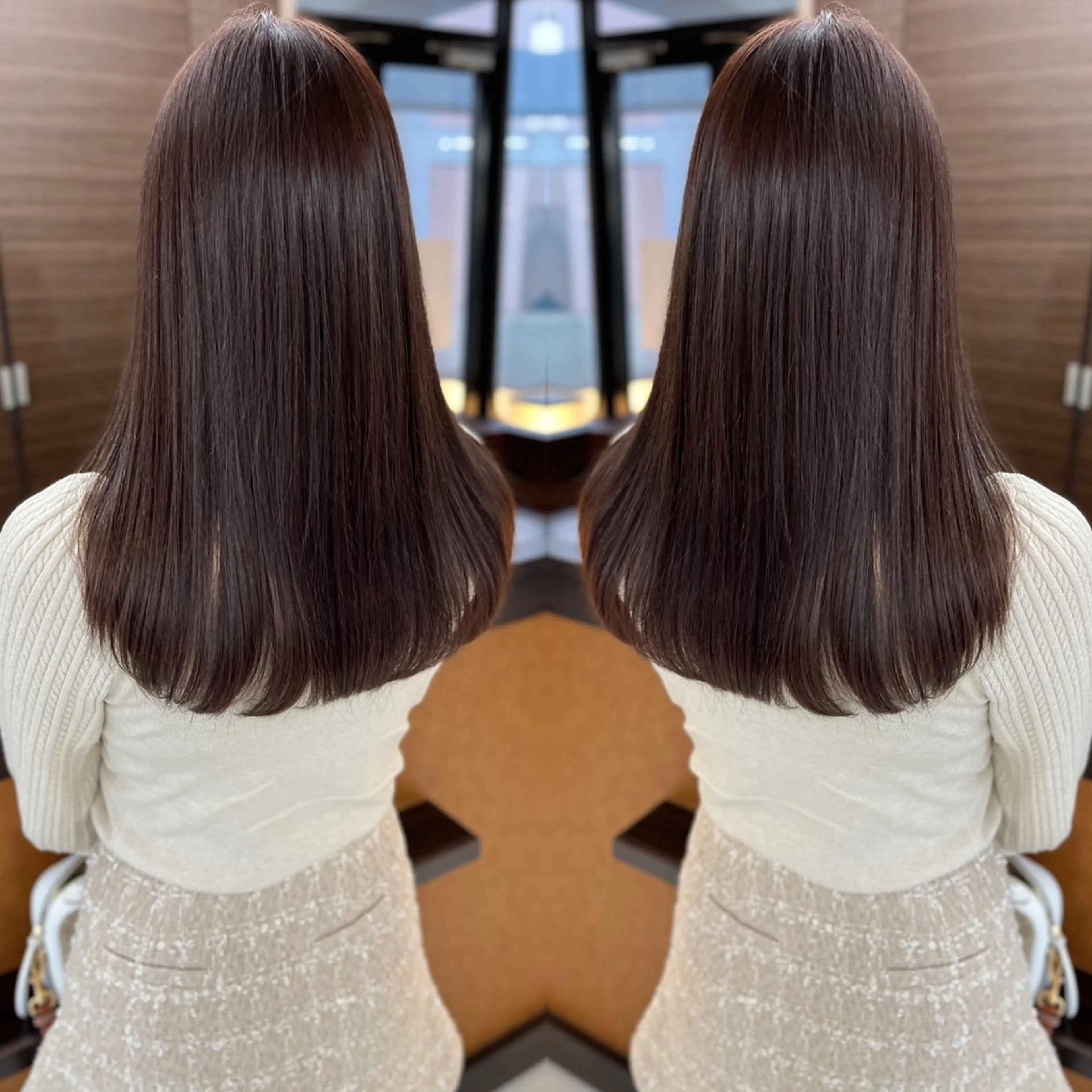 ロング カラー ベージュカラー ピンクカラー ピンクベージュ トリートメント ヘアカラー トリートメント BOOTH share salon所属・ハタケヤマヨシキ ／BOOTHのヘアスタイル