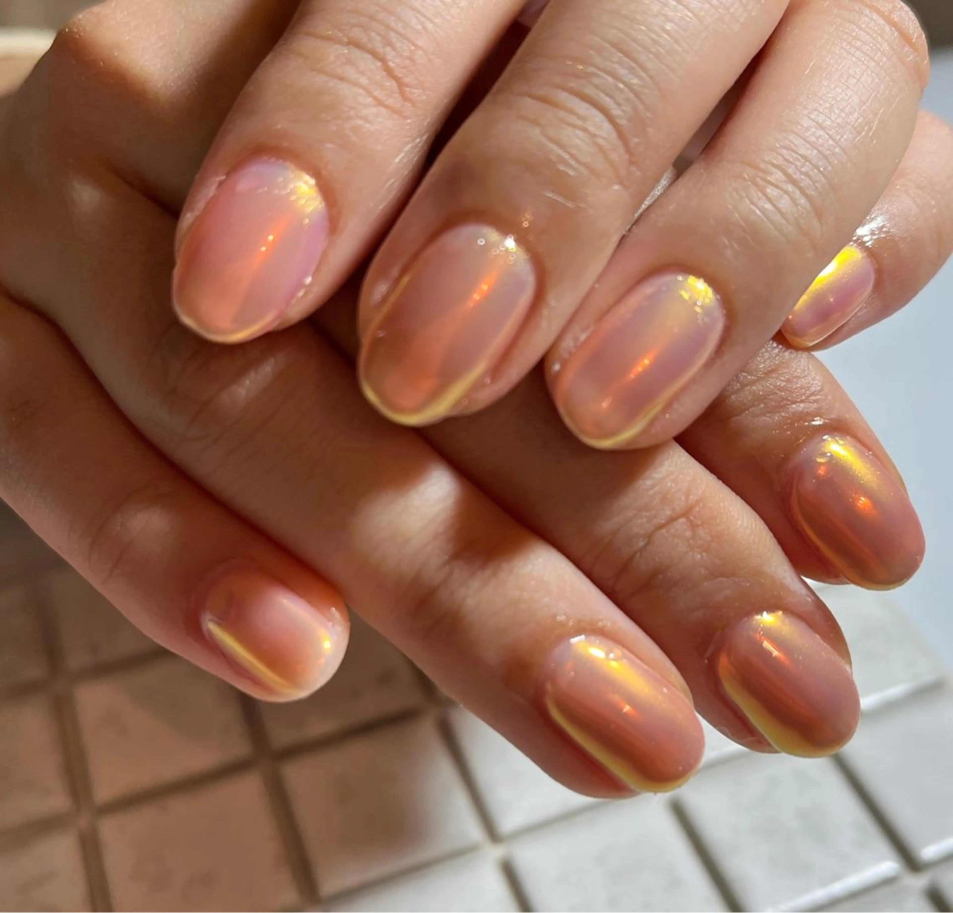 ネイル オーロラネイル ハンドネイル private salon mieのネイルデザイン