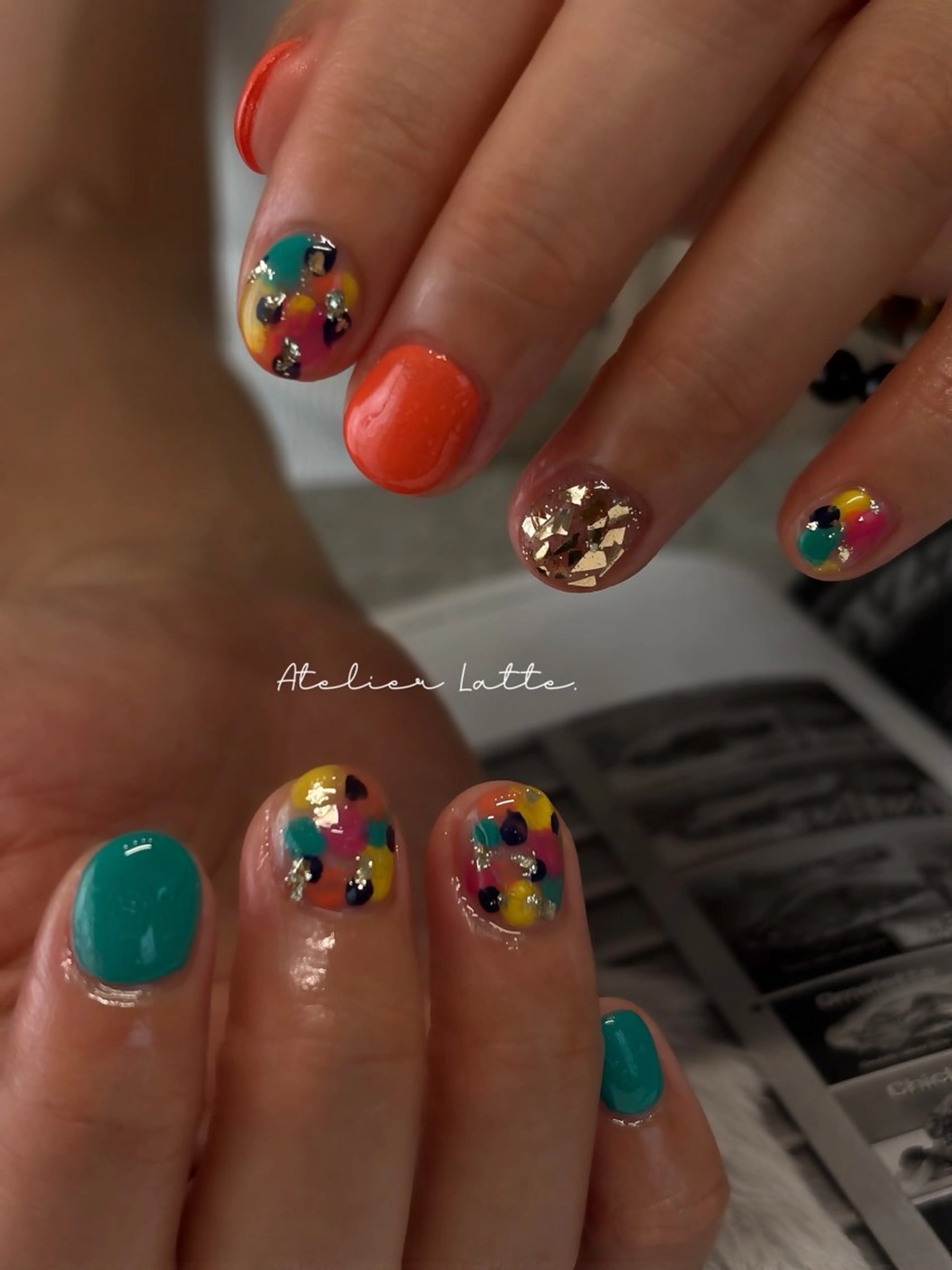 ネイル ニュアンスネイル シンプルネイル Atelier Latteのネイルデザイン