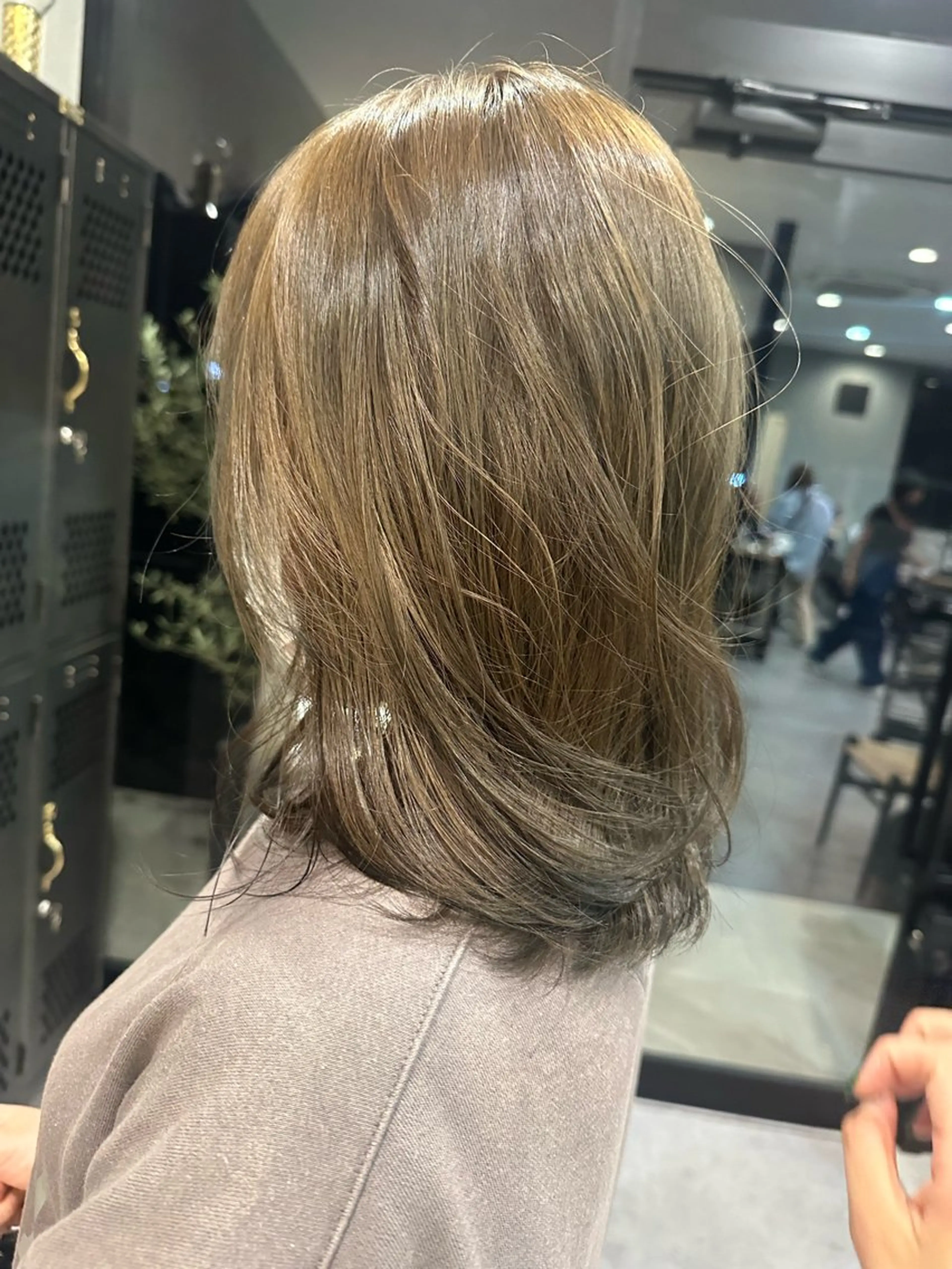 ミディアム カラー ブリーチ 透明感カラー ブリーチなしカラー waku所属・juna🌺/海外 ヘア/ハイトーンのヘアスタイル