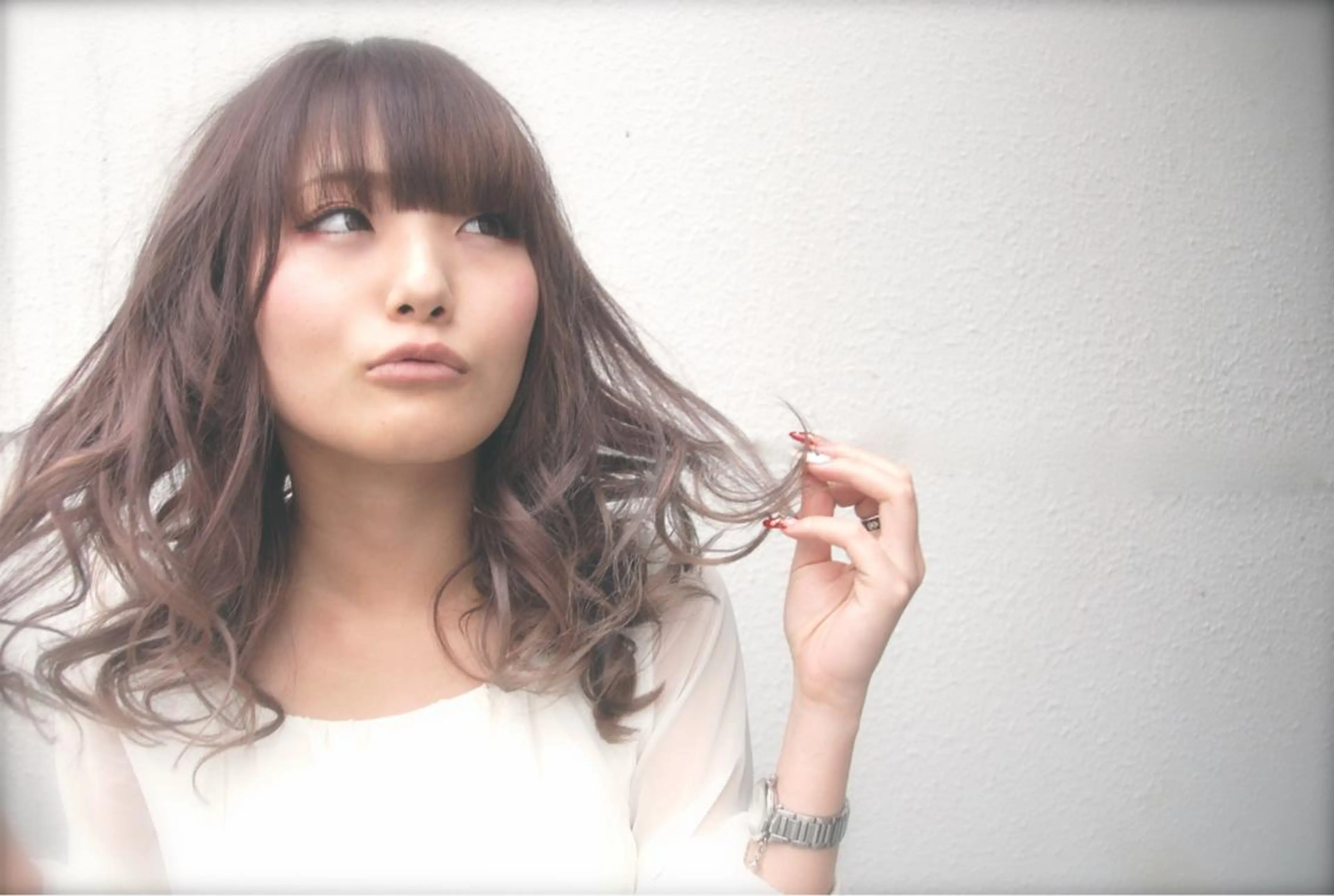 ミディアム カラー ダブルカラー グラデーションカラー インナーカラー/天神 ブリーチ/吉田のヘアスタイル