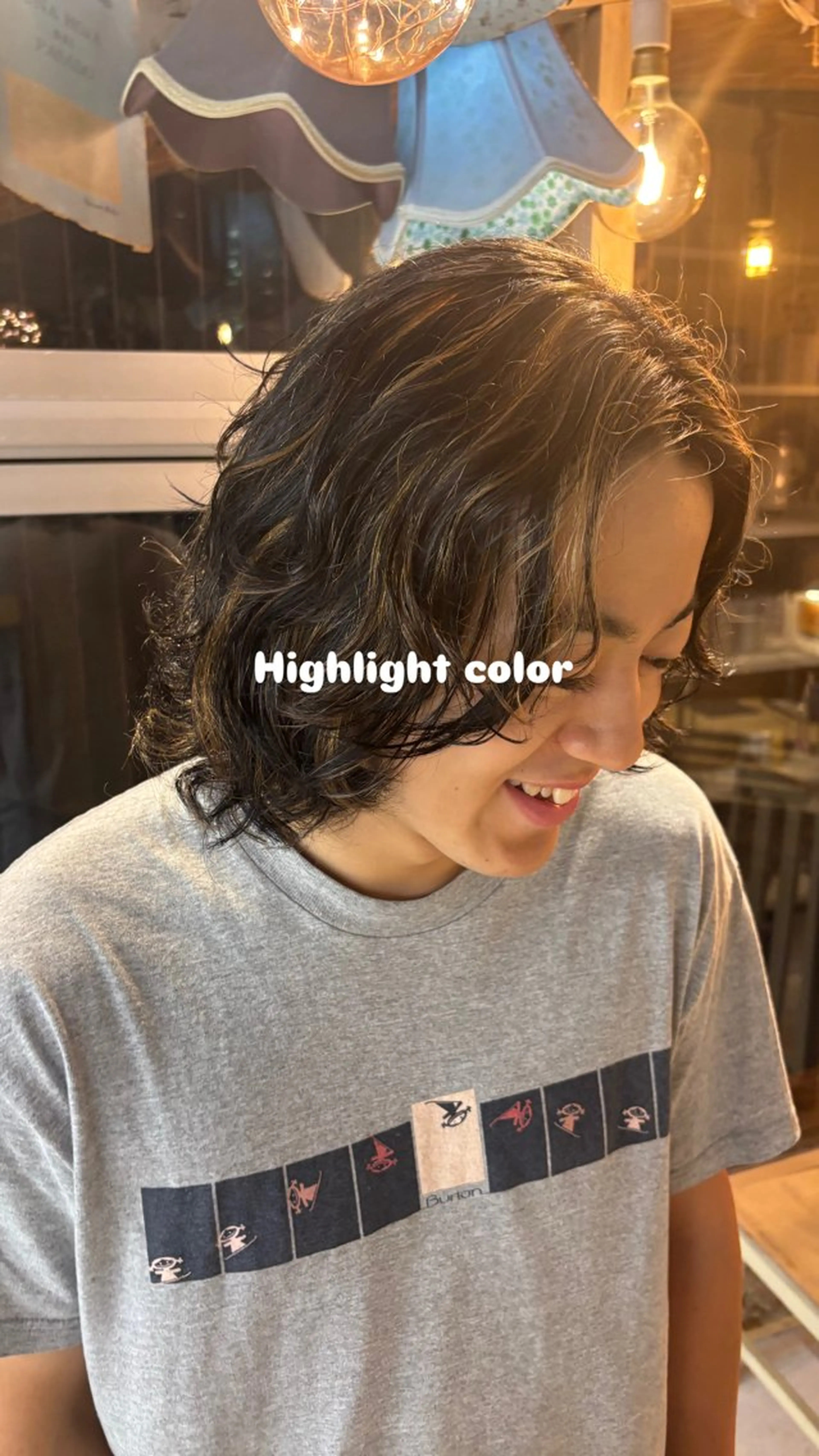 カラー 暖色カラ-ෆ˚顔周り 🎀ོ白岩亜実🎀ོのヘアスタイル