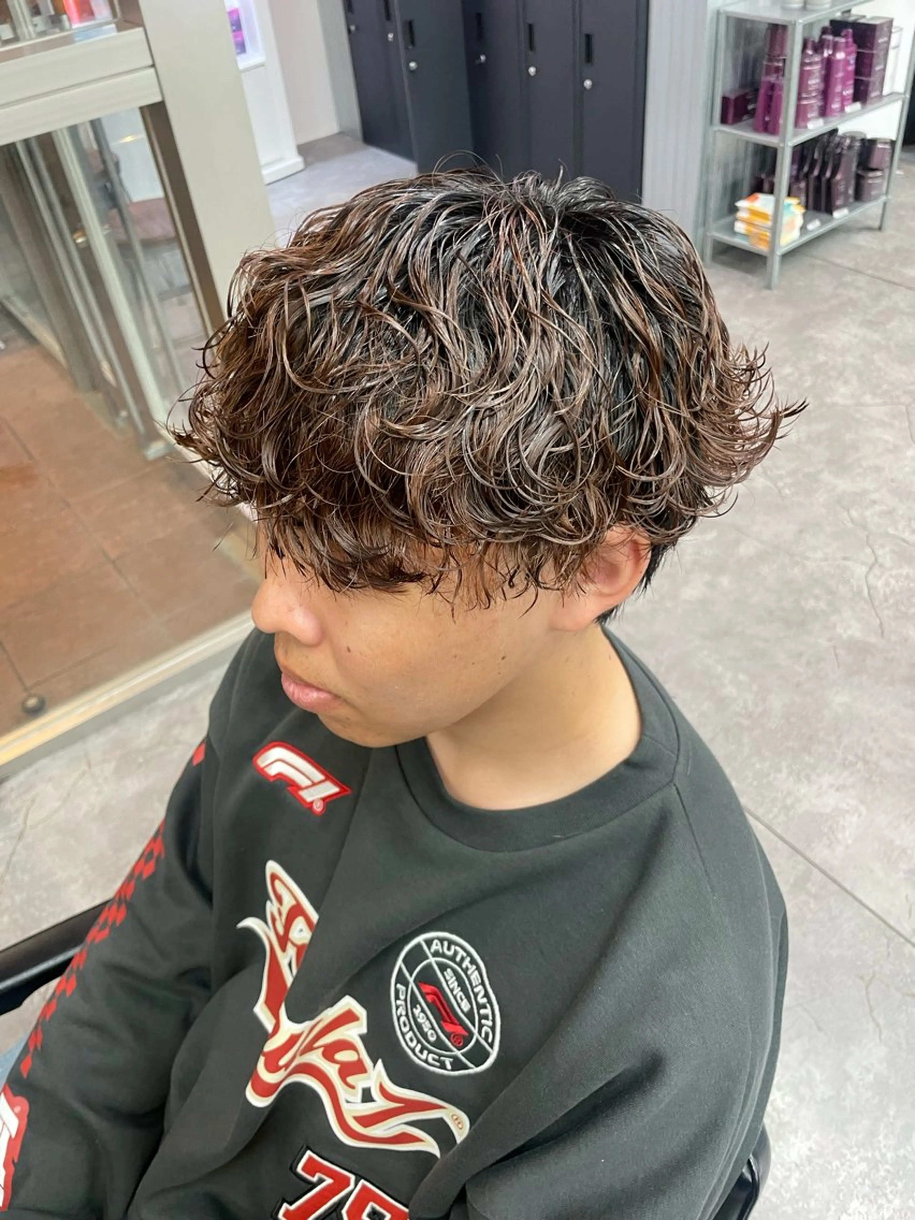 カラー パーマ メンズ カット ヘアカラー パーマ 町田エリアＮｏ．１/ パーマ特化/太田京希のヘアスタイル