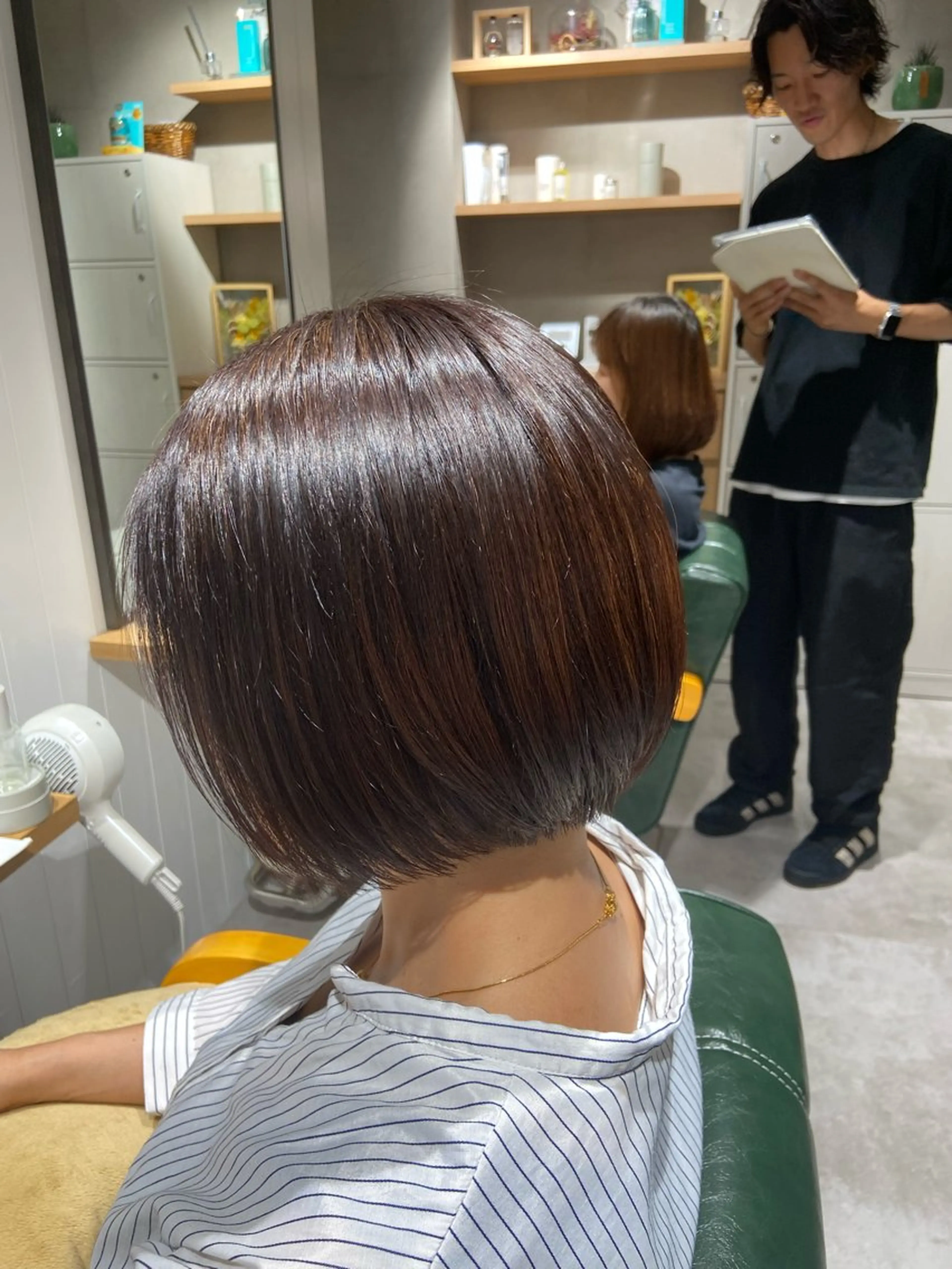 ショート カット 縮毛矯正 トリートメント 髪質改善資格保持者/ ナツミのヘアスタイル