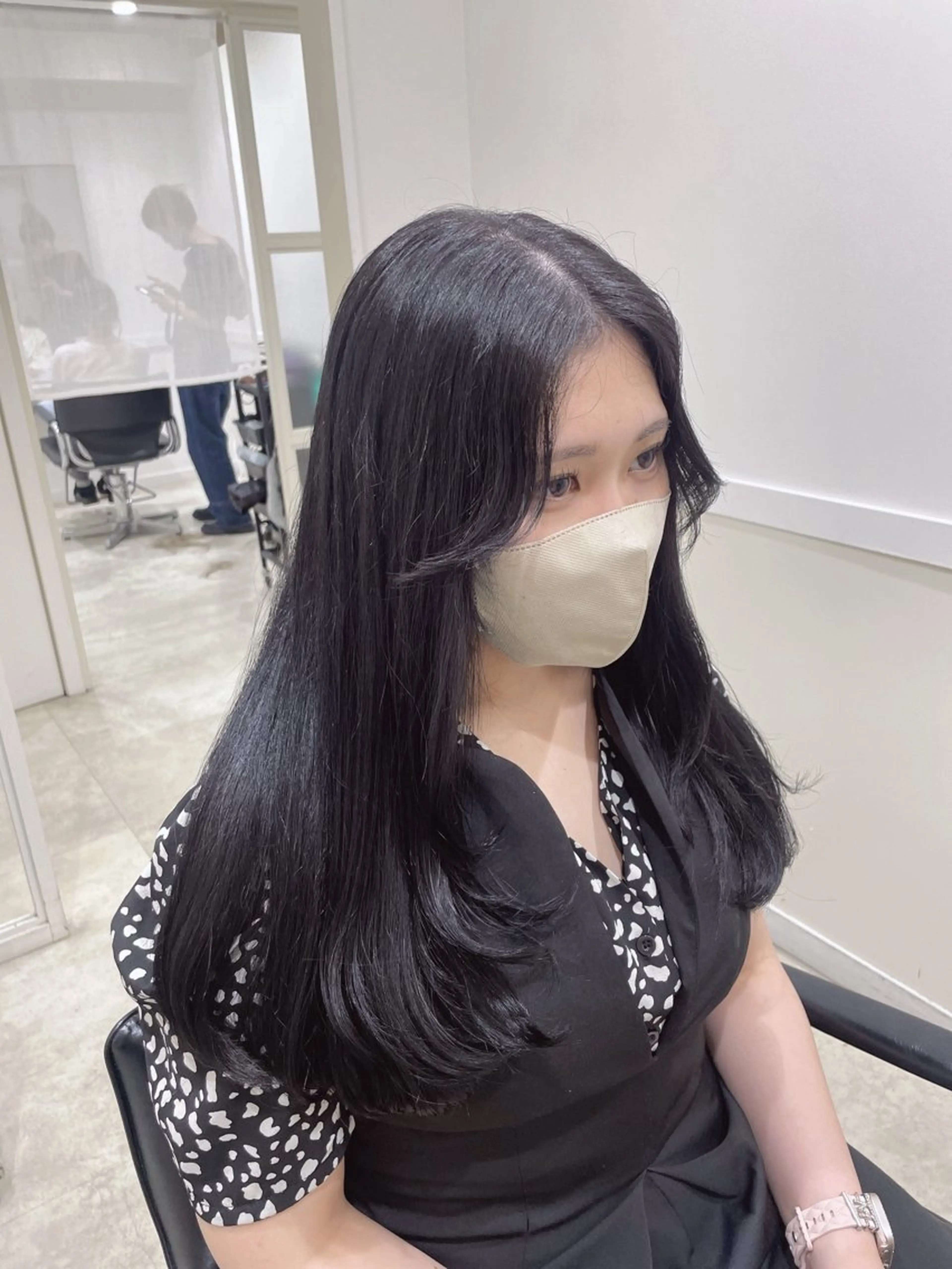 ロング 🤍韓国トレンド ヘア🤍miku🤍のヘアスタイル
