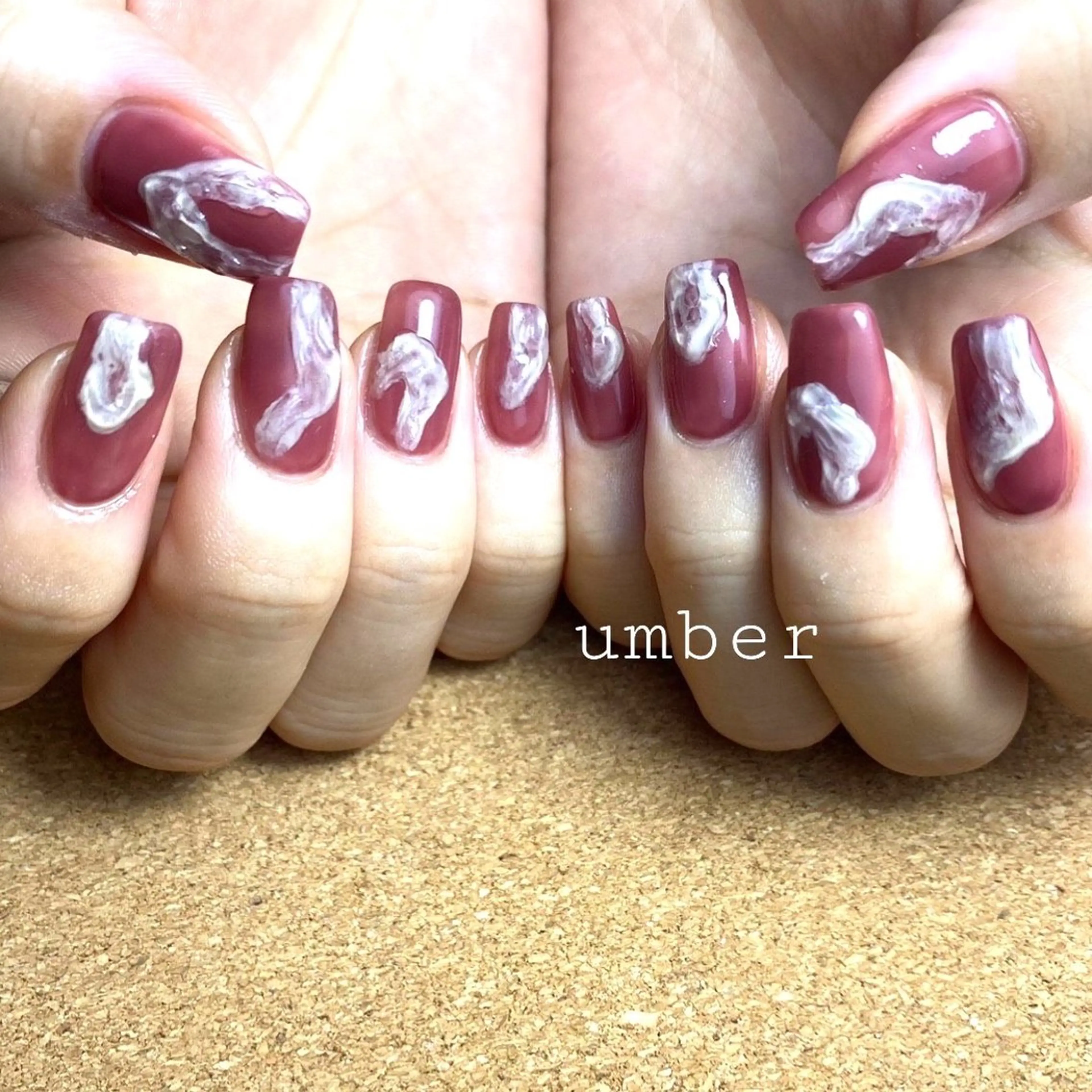 ネイル ハンドネイル umber 三茶1分のネイルデザイン