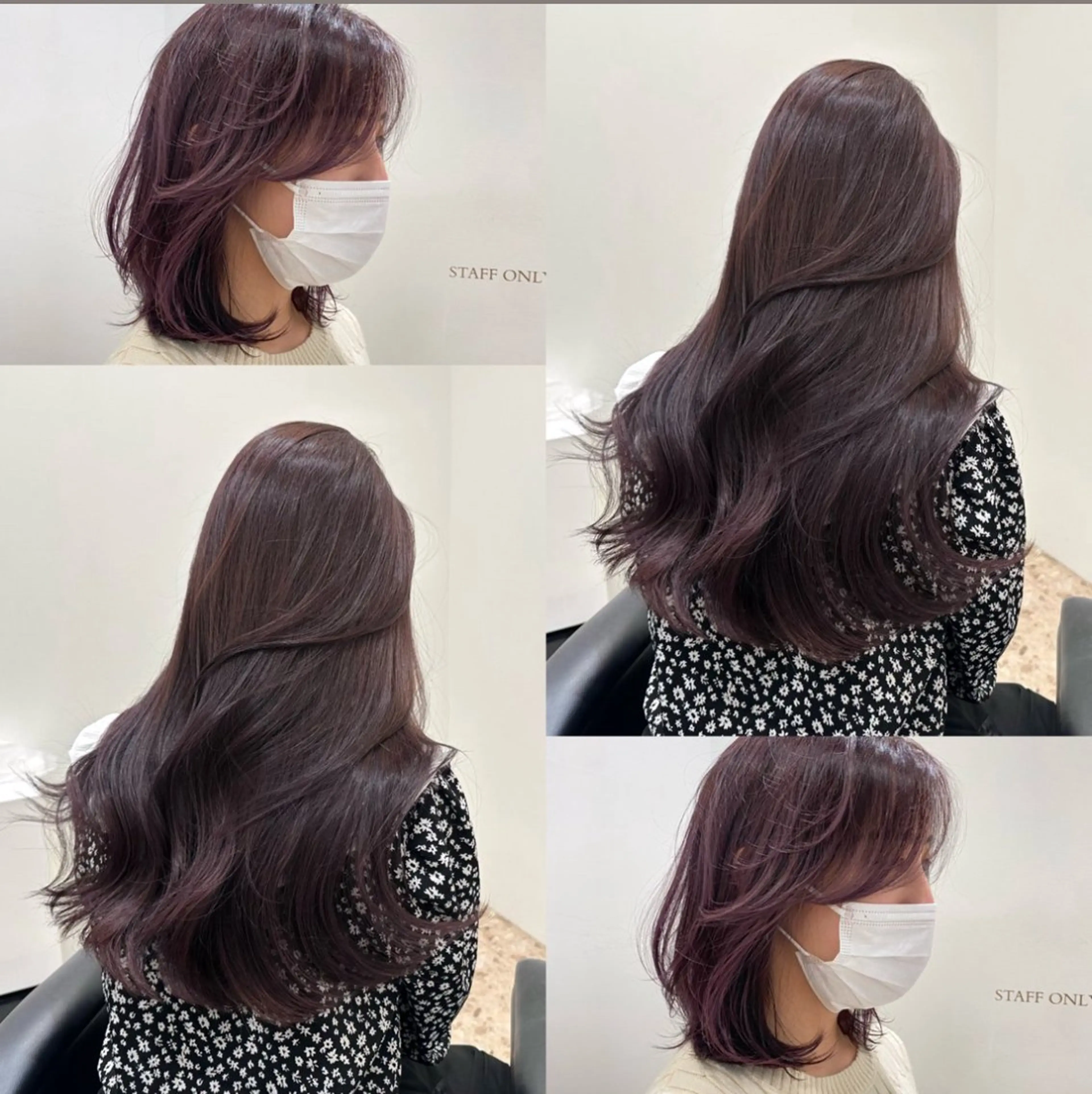 カラー ブルーカラー ラベンダーカラー ピンクカラー ピンクラベンダー メンズカット/眉カッ ト/ブリーチ/シオリのヘアスタイル