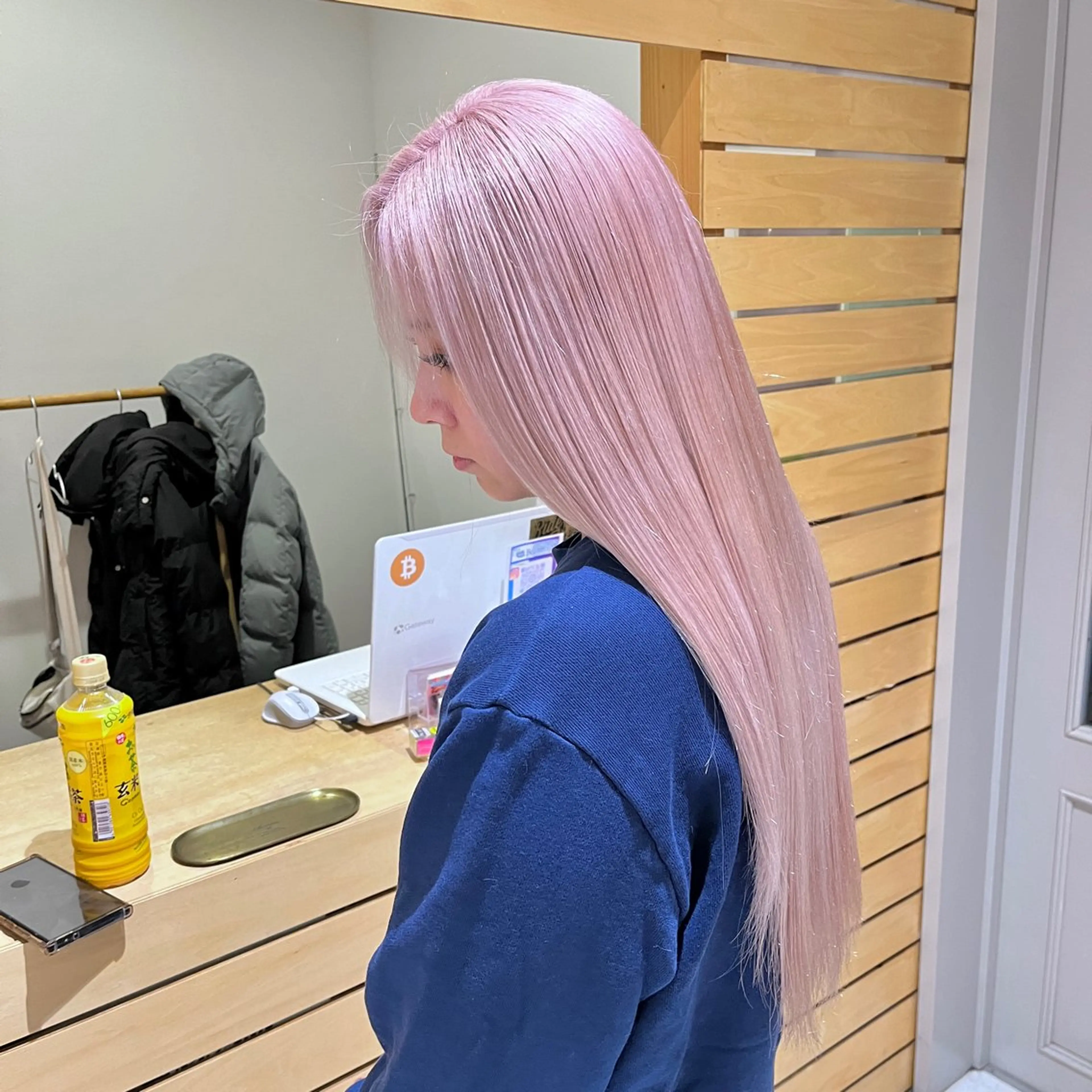 ロング カラー ブリーチ ヘアカラー トリートメント RUBEUS【ルベウス】所属・✨艶々カラー🎨 杉本賢人のヘアスタイル