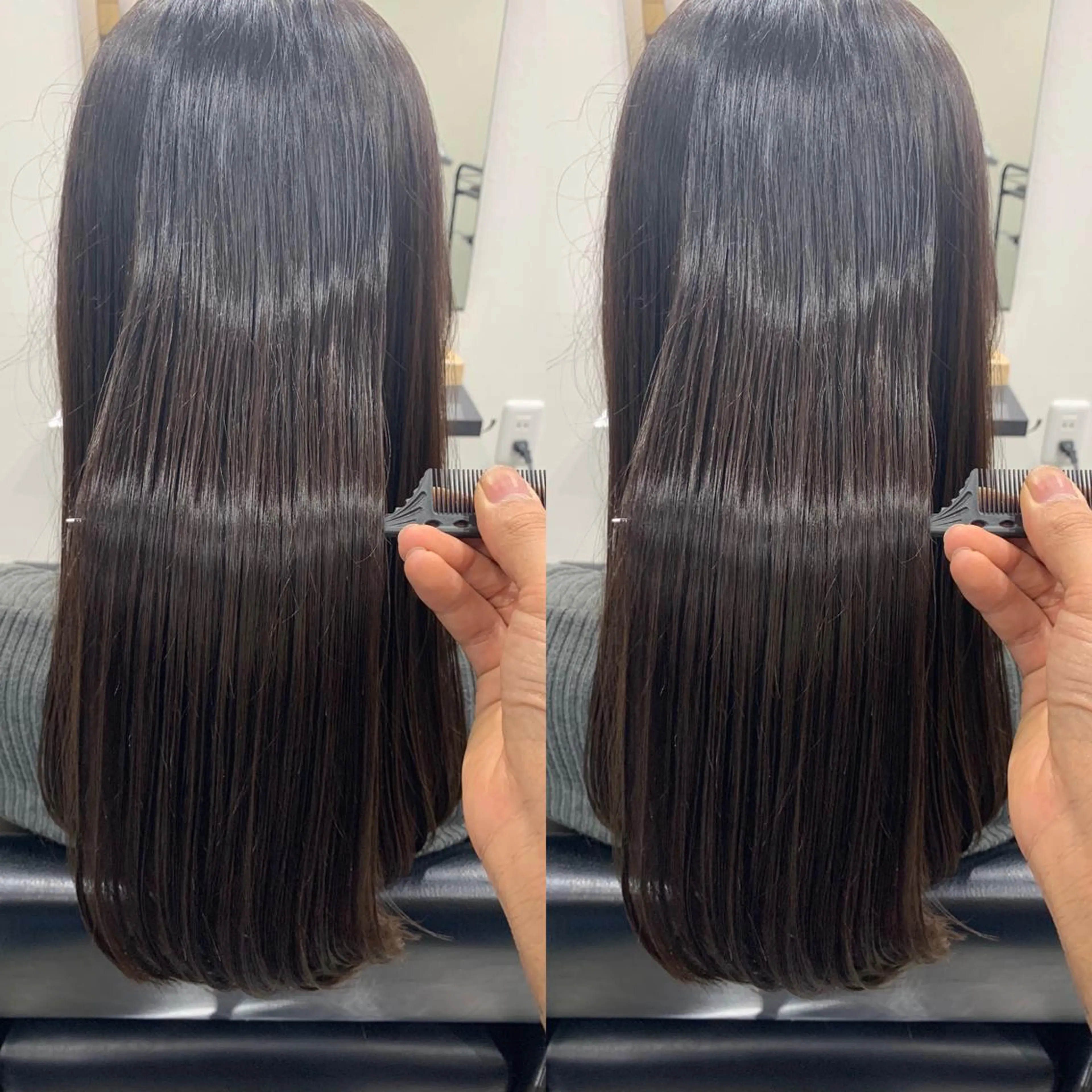 ロング 髪質改善 上品艶感カラーのヘアスタイル