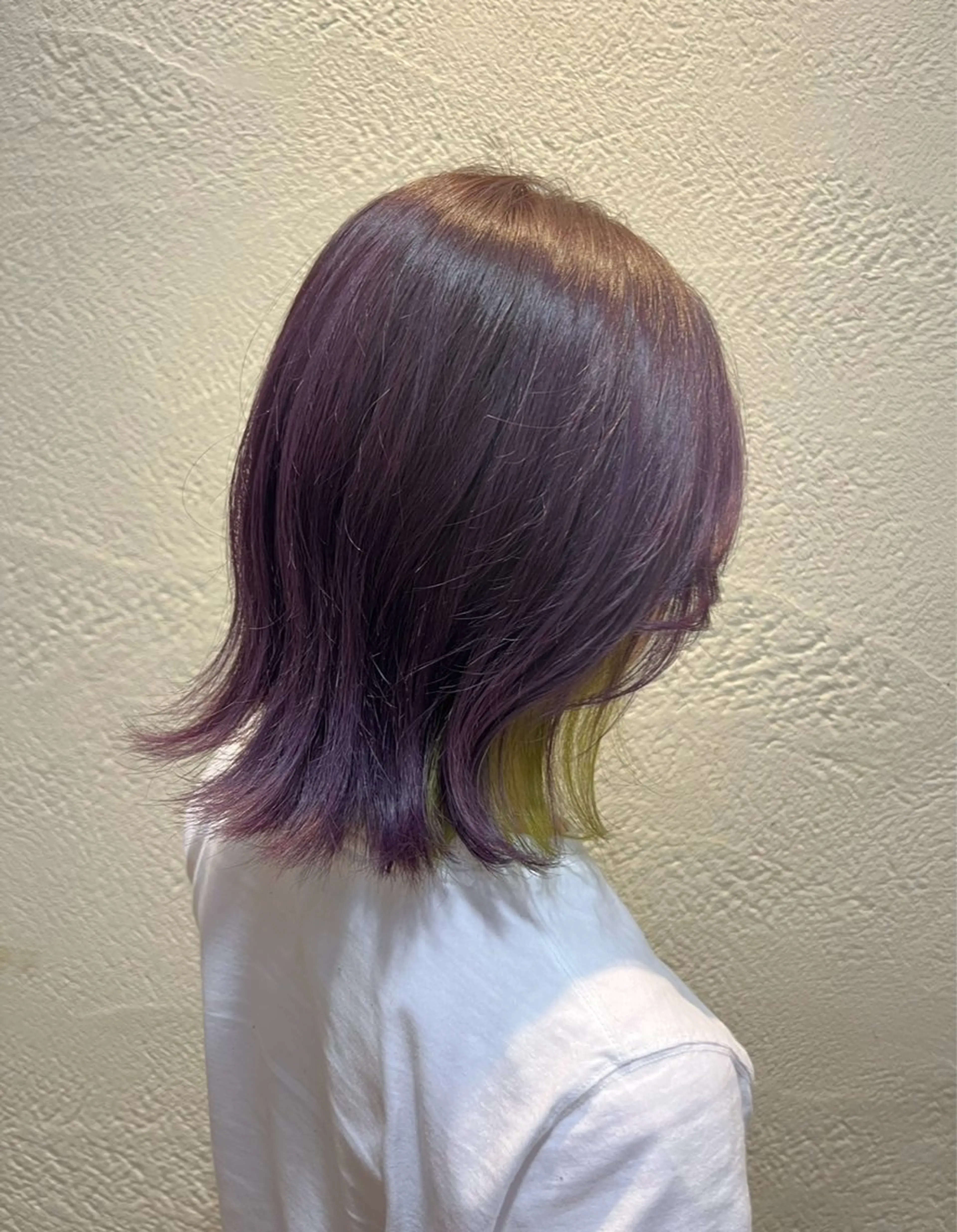 ミディアム カラー 石原 姫菜のヘアスタイル