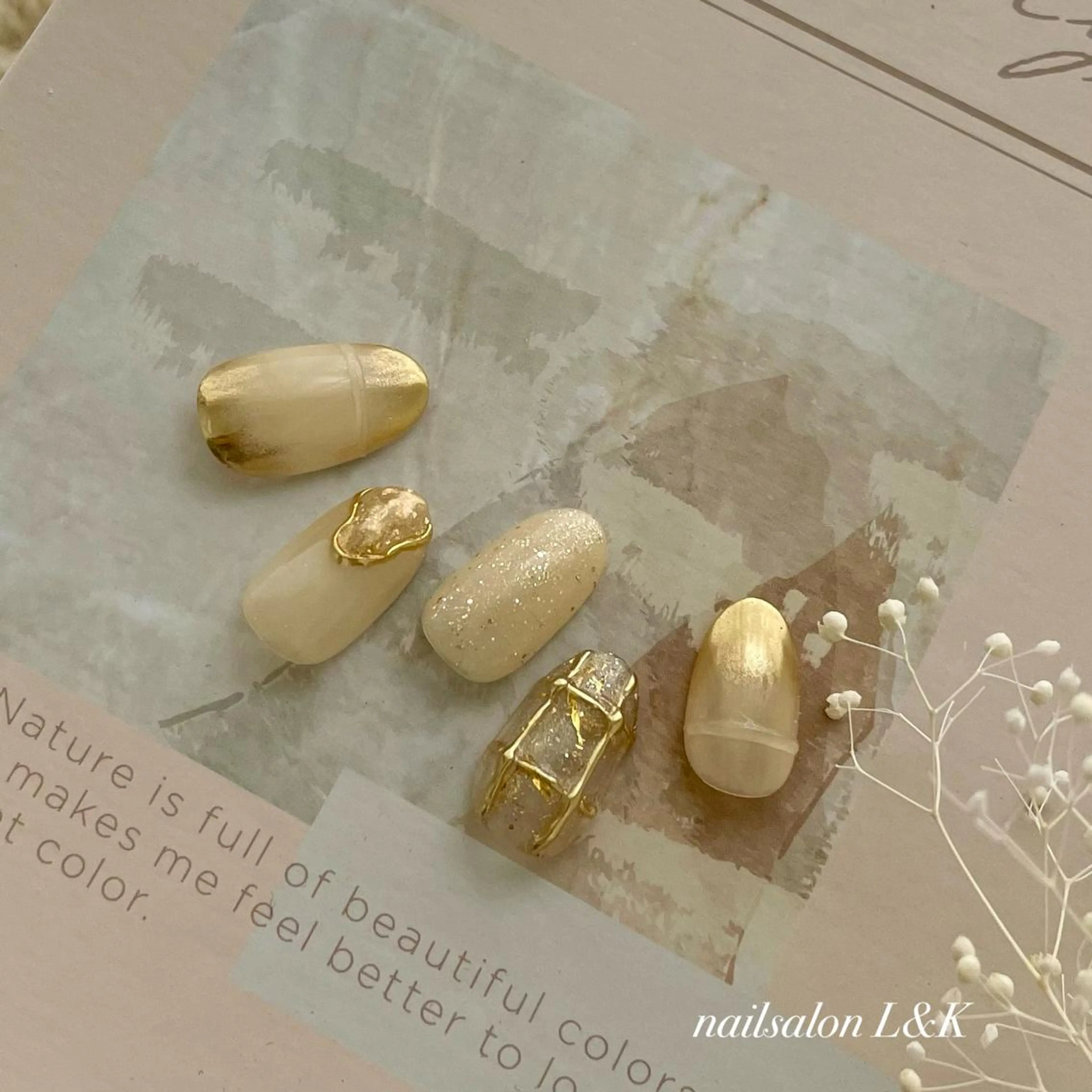 ネイル アートネイル ニュアンスネイル nailsalon L&Kのネイルデザイン