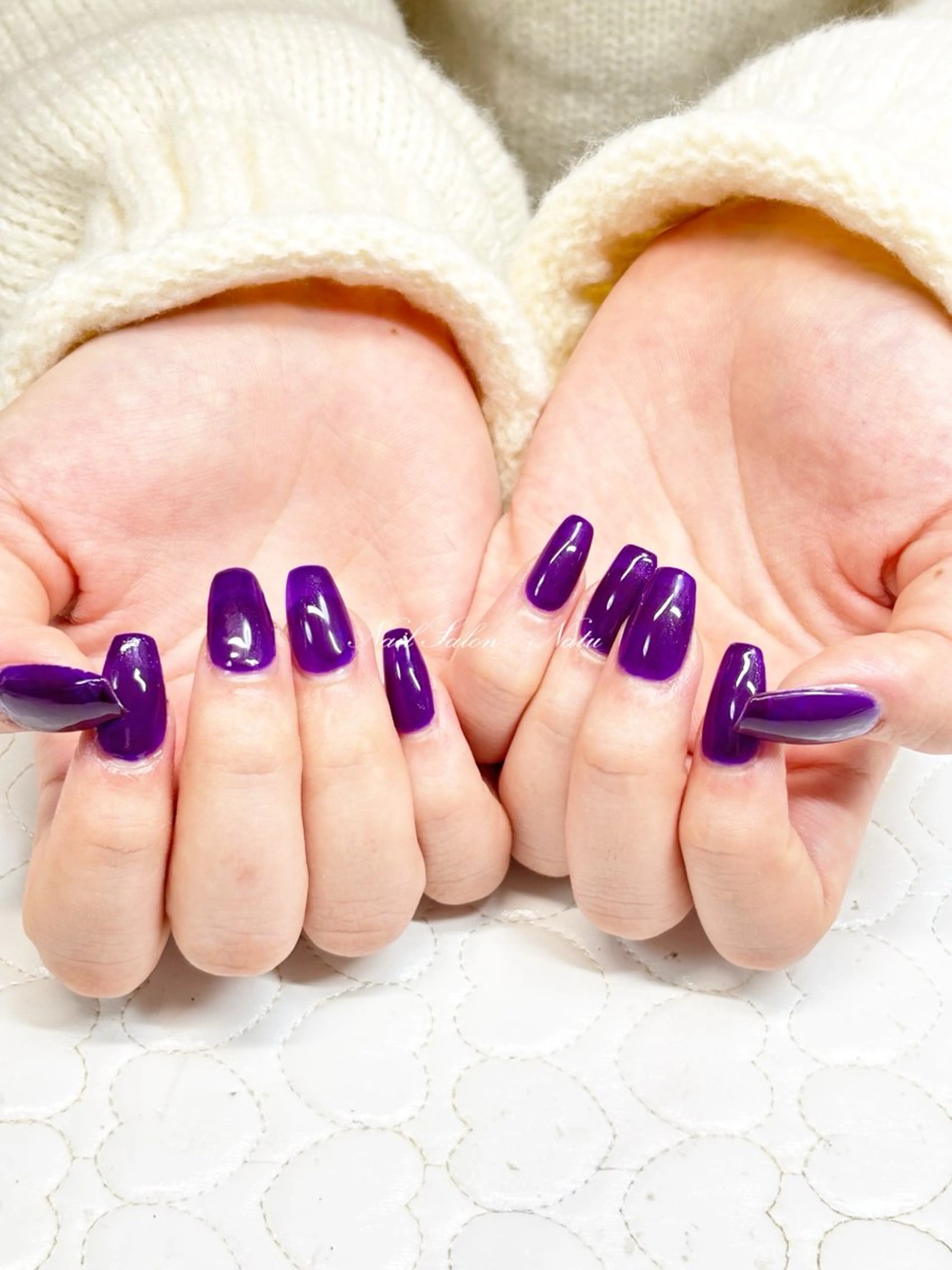 ネイル 長さ出し nailsalon Natuのネイルデザイン